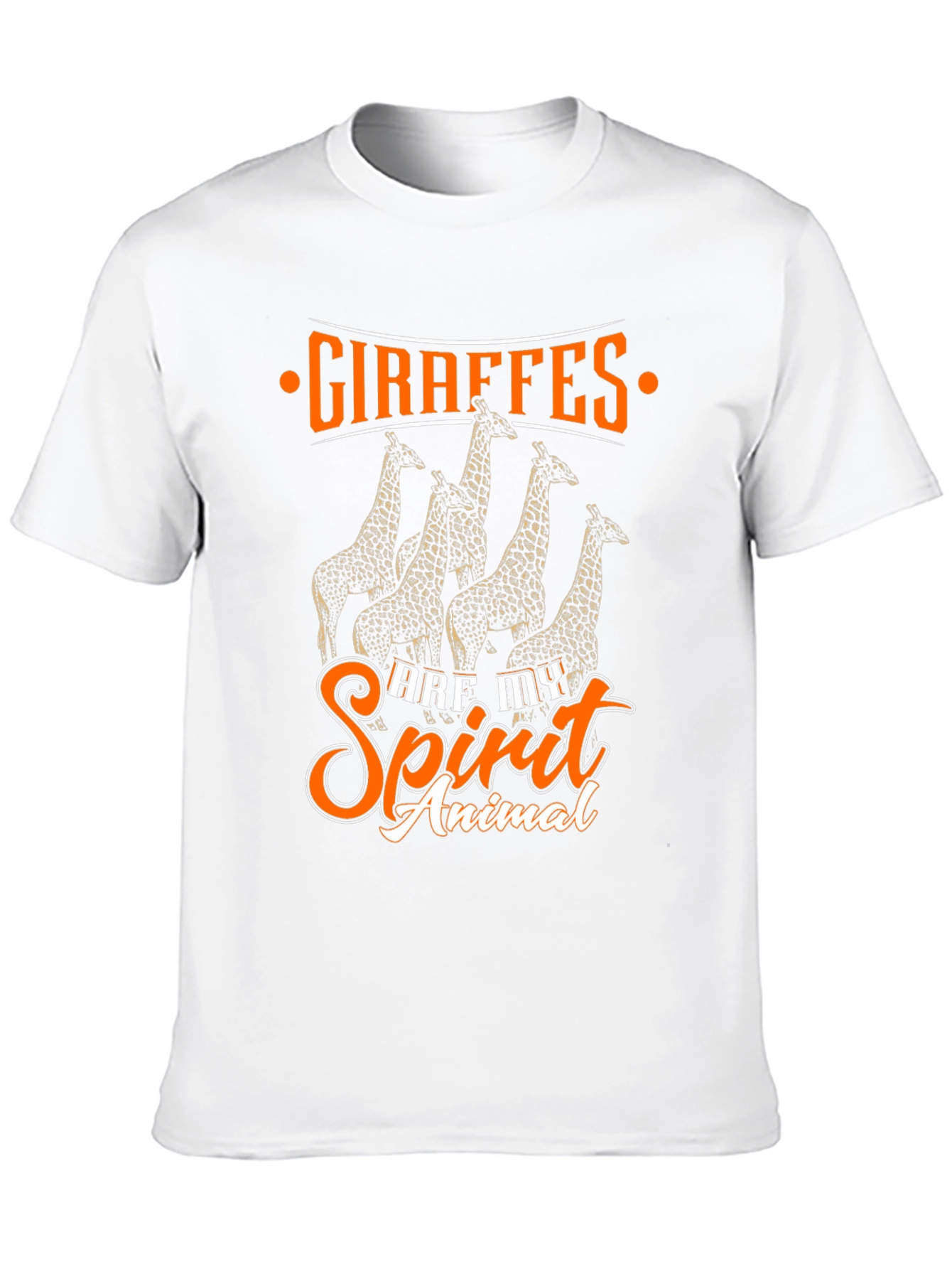 Giraffe Spirit Animal Black Graphic Tee