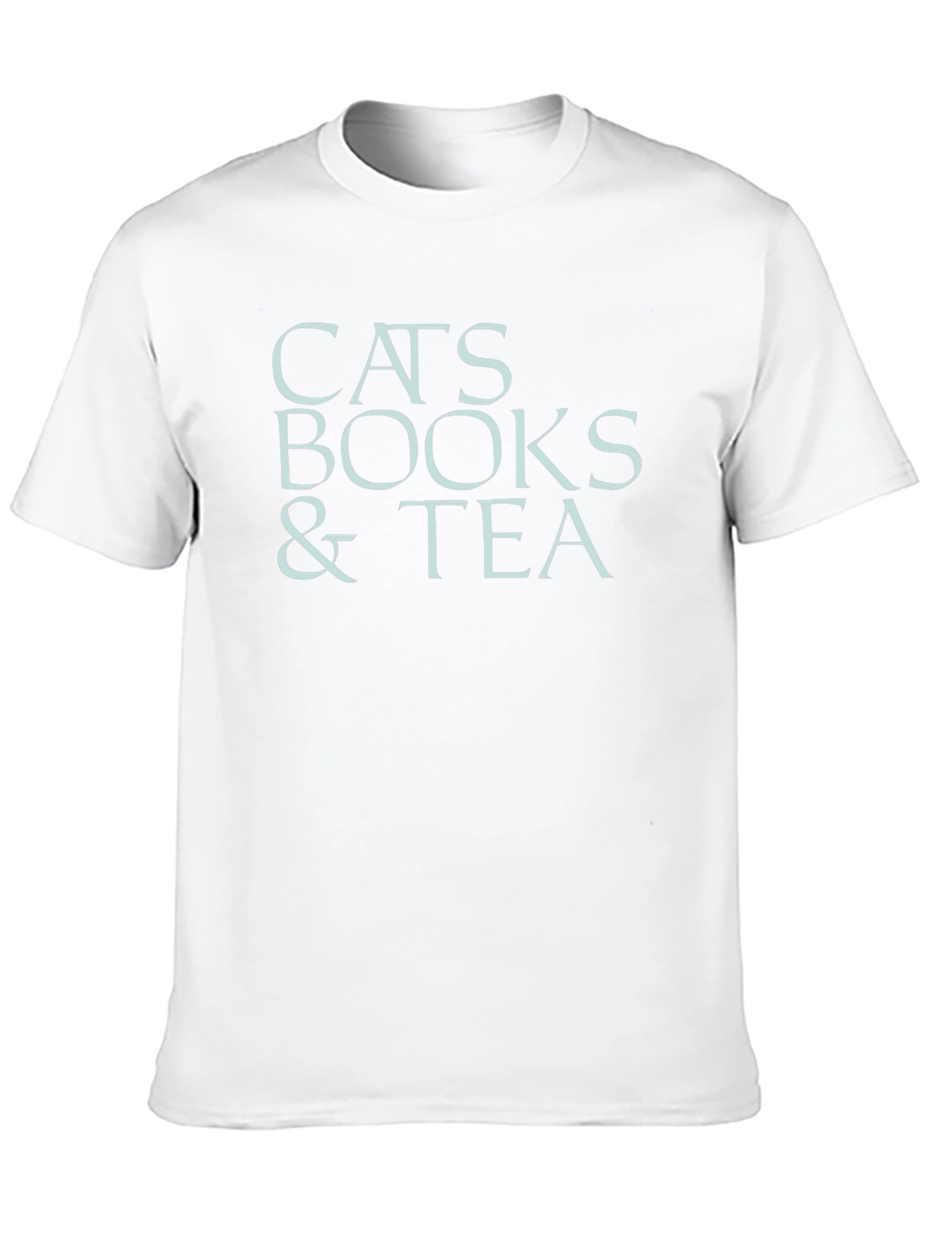 Cats Books & Tea Graphic Tee - Black T-Shirt