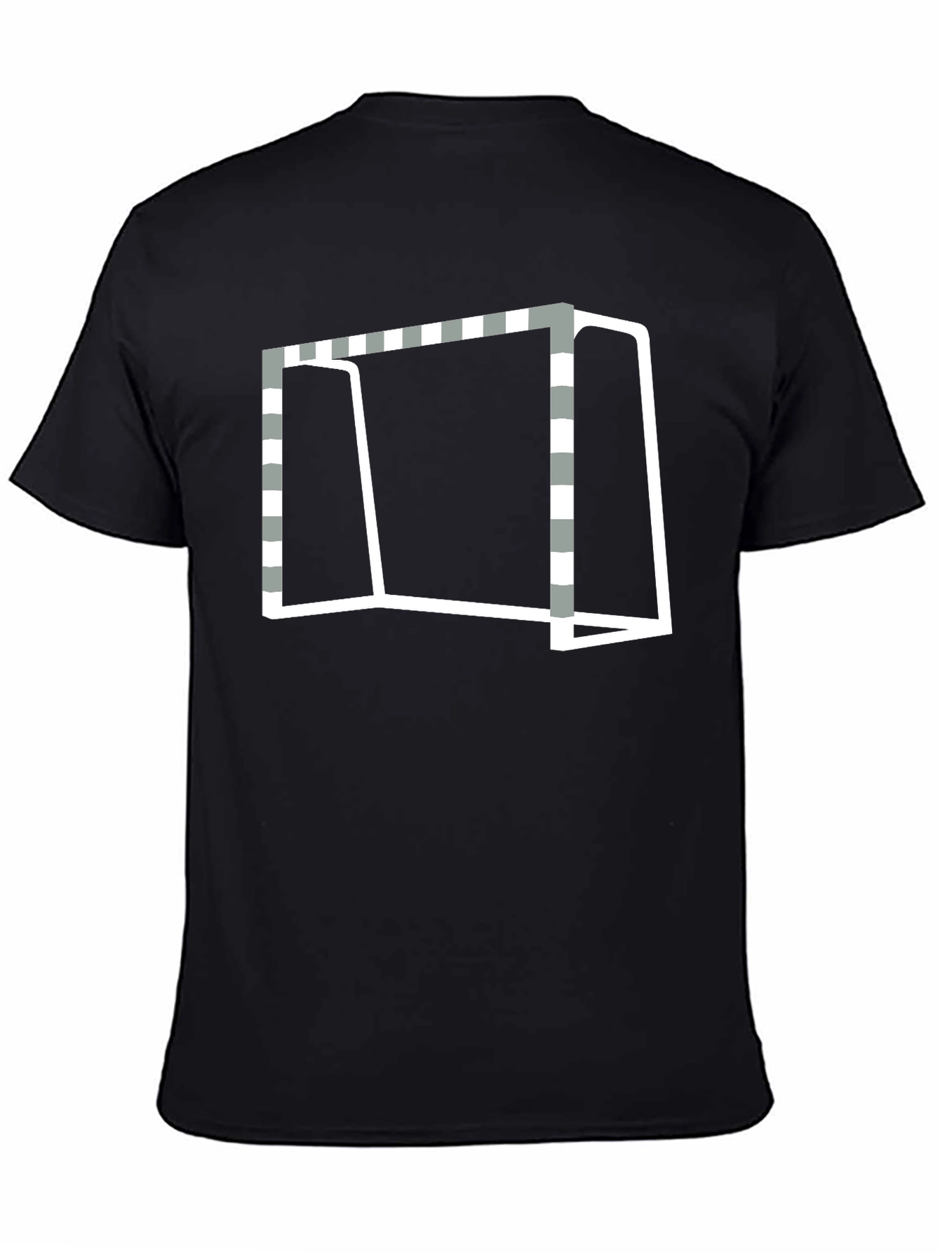 Goal Graphic Tee - Black Cotton Blend T-Shirt