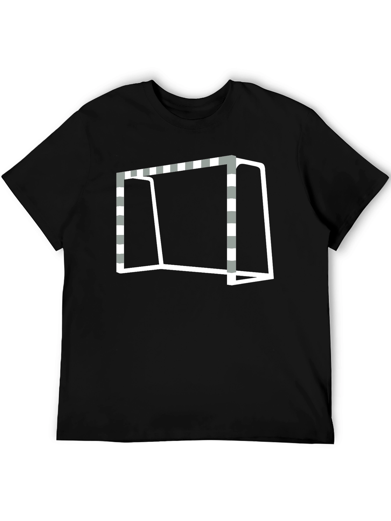 Goal Graphic Tee - Black Cotton Blend T-Shirt