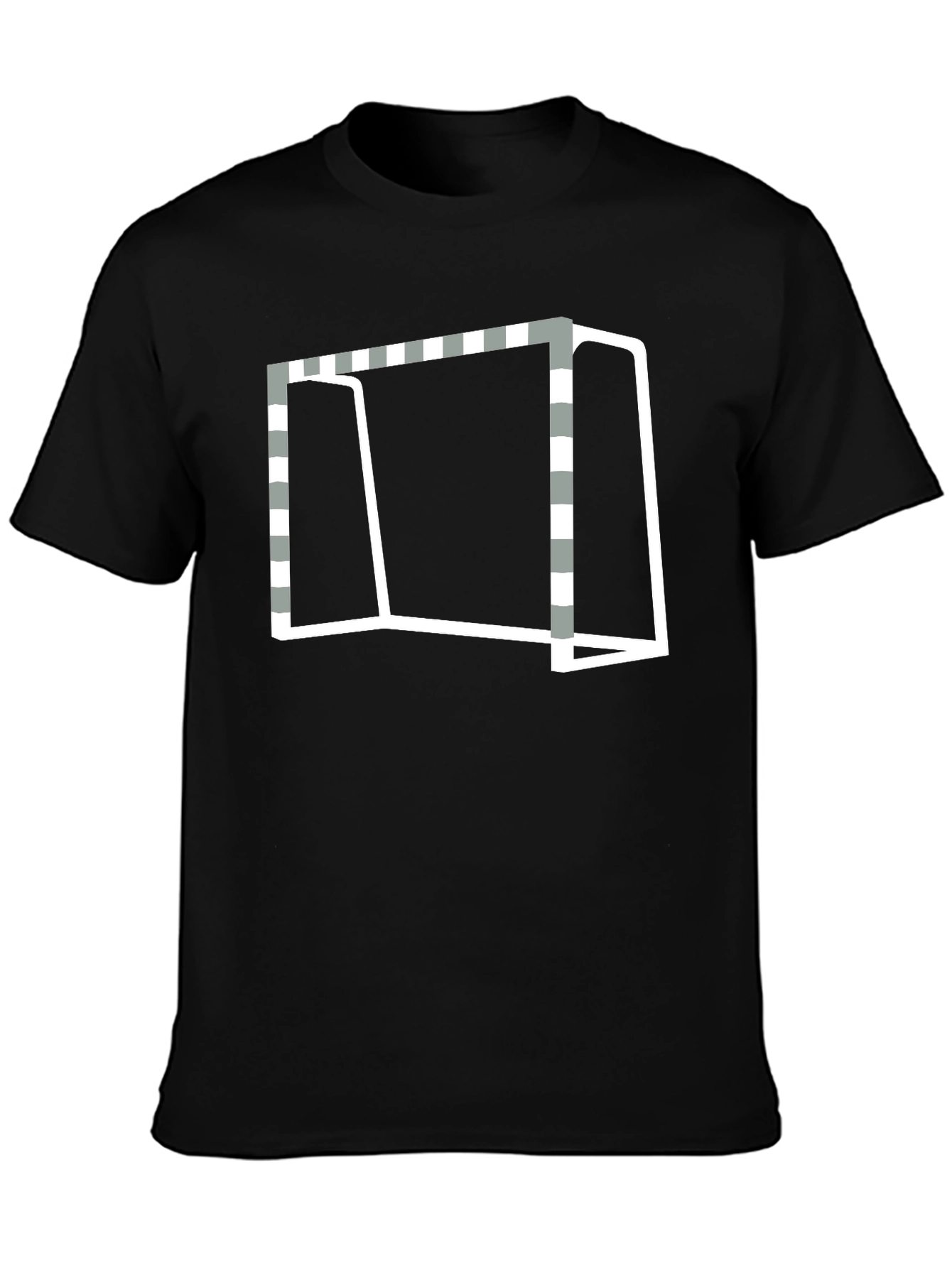 Goal Graphic Tee - Black Cotton Blend T-Shirt