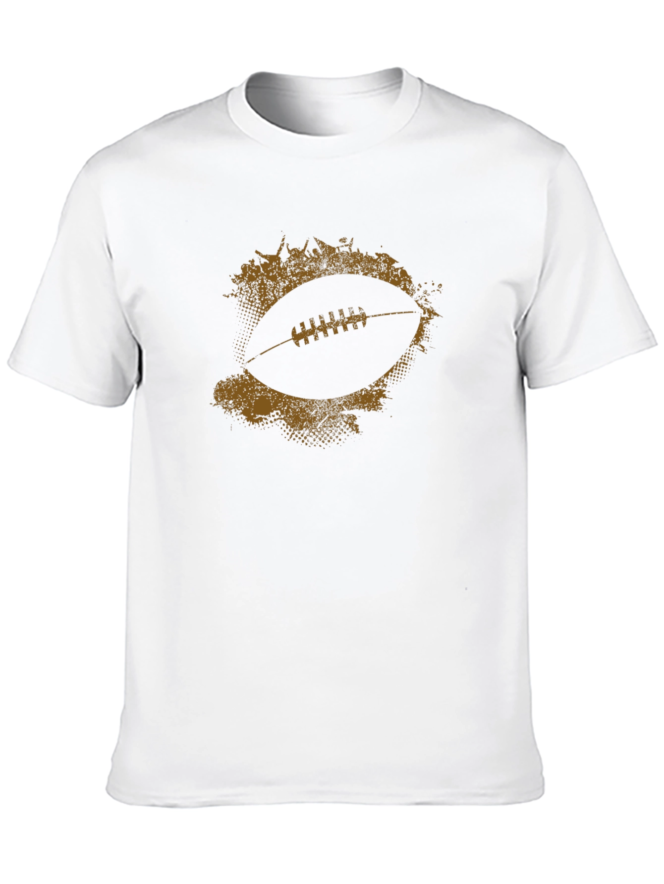 Football Graphic Tee - Distressed Style