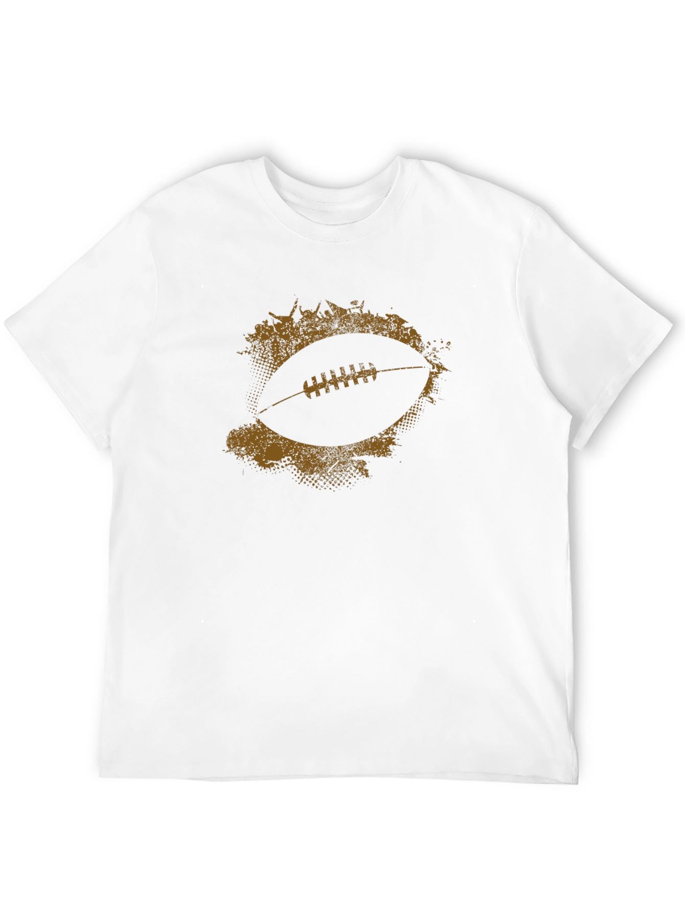 Football Graphic Tee - Distressed Style