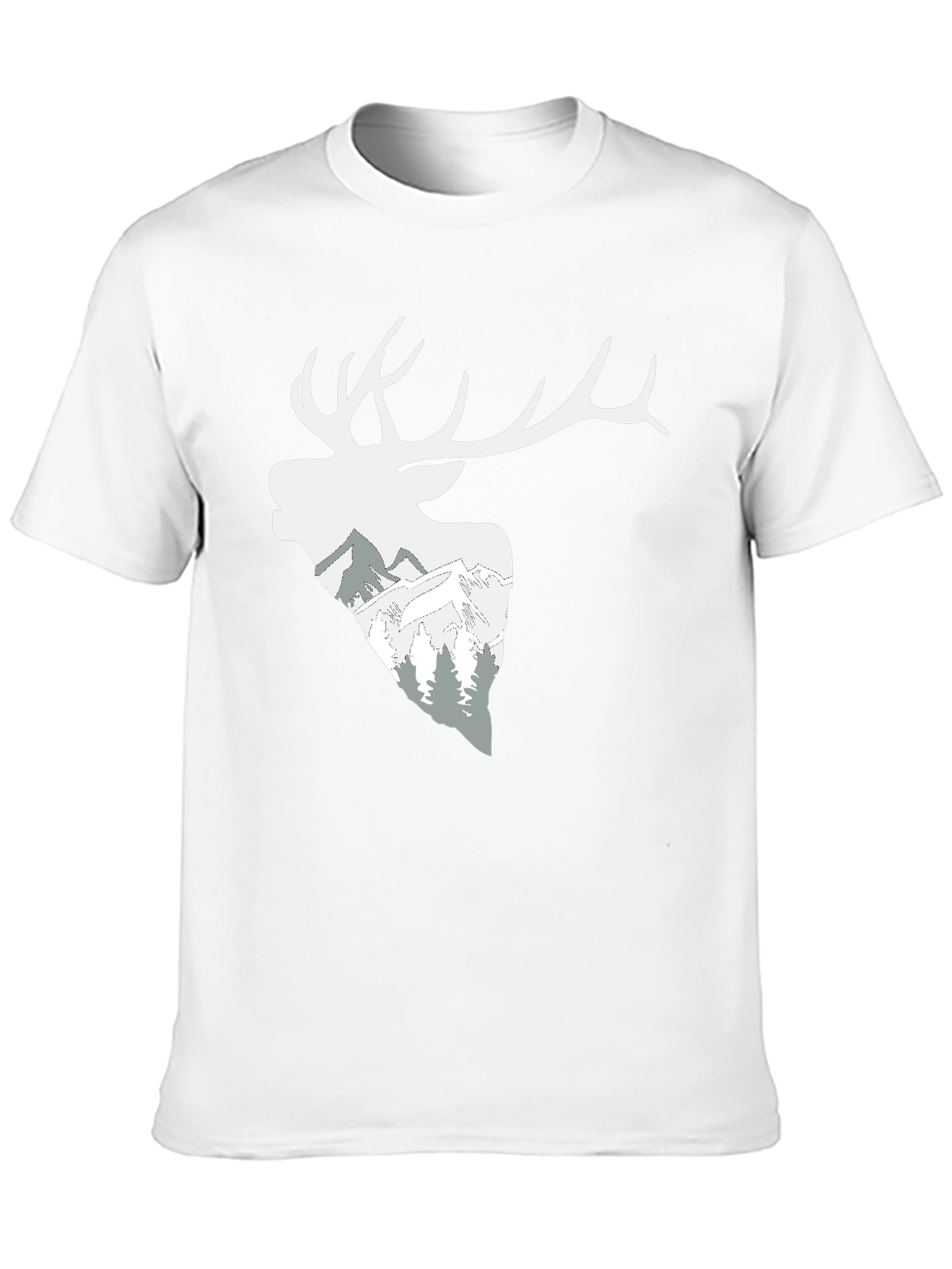 Mountain Deer Graphic T-Shirt