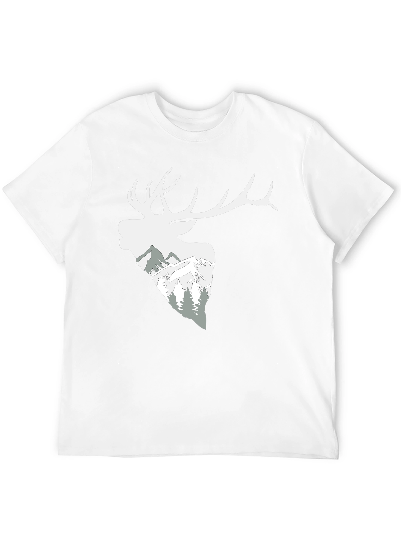 Mountain Deer Graphic T-Shirt