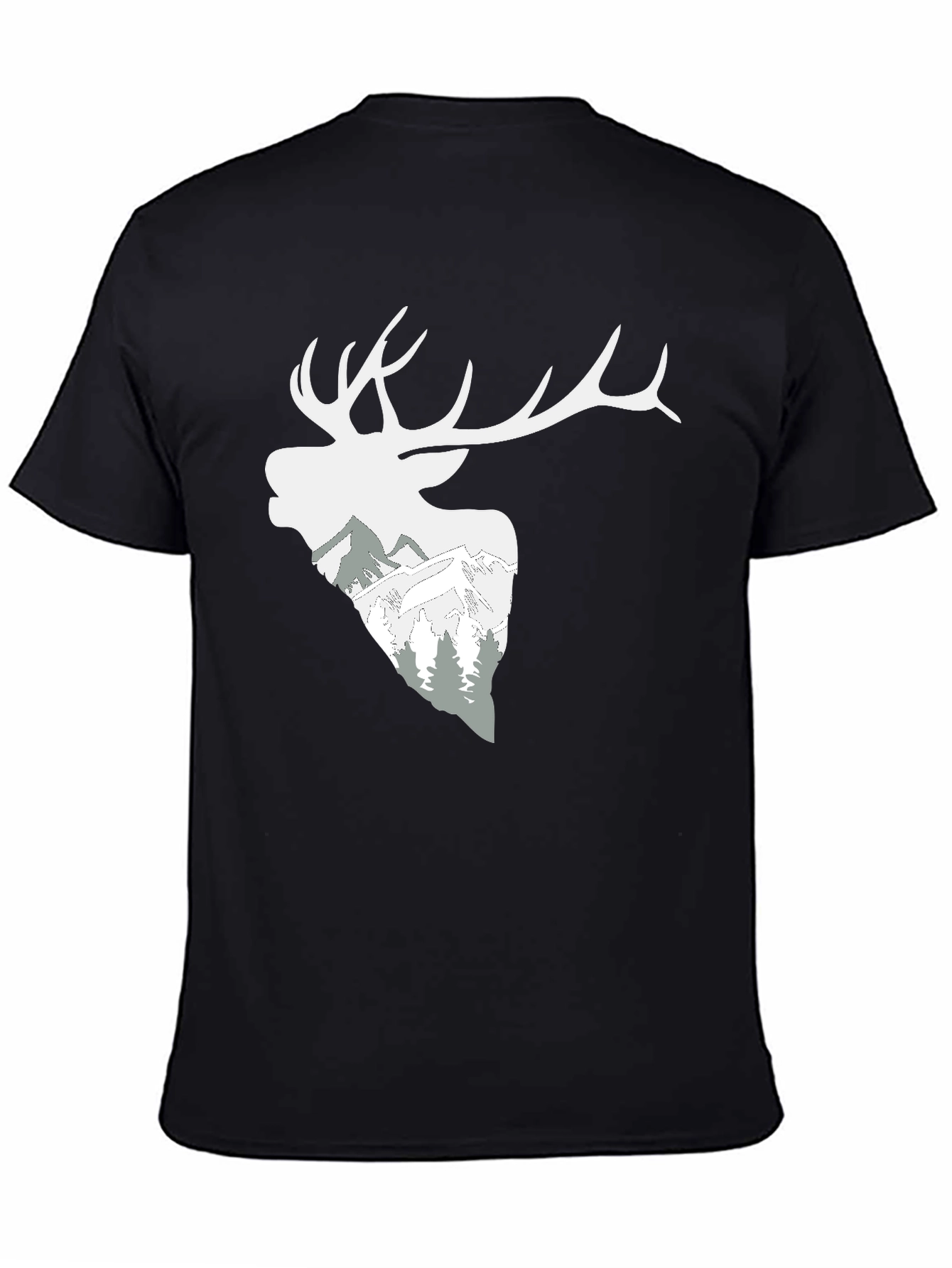 Mountain Deer Graphic T-Shirt