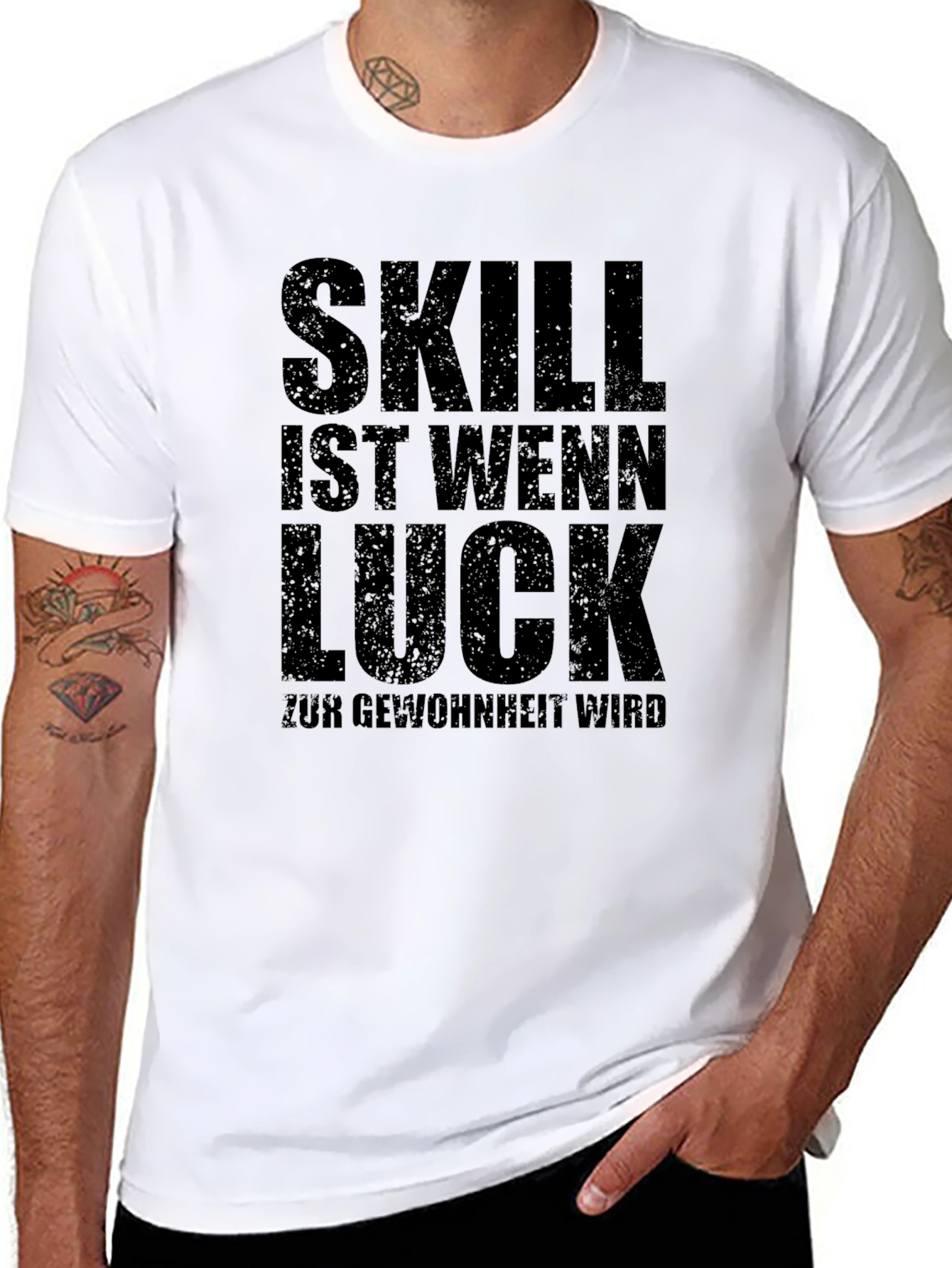 Skill Luck Habit Mens T-Shirt