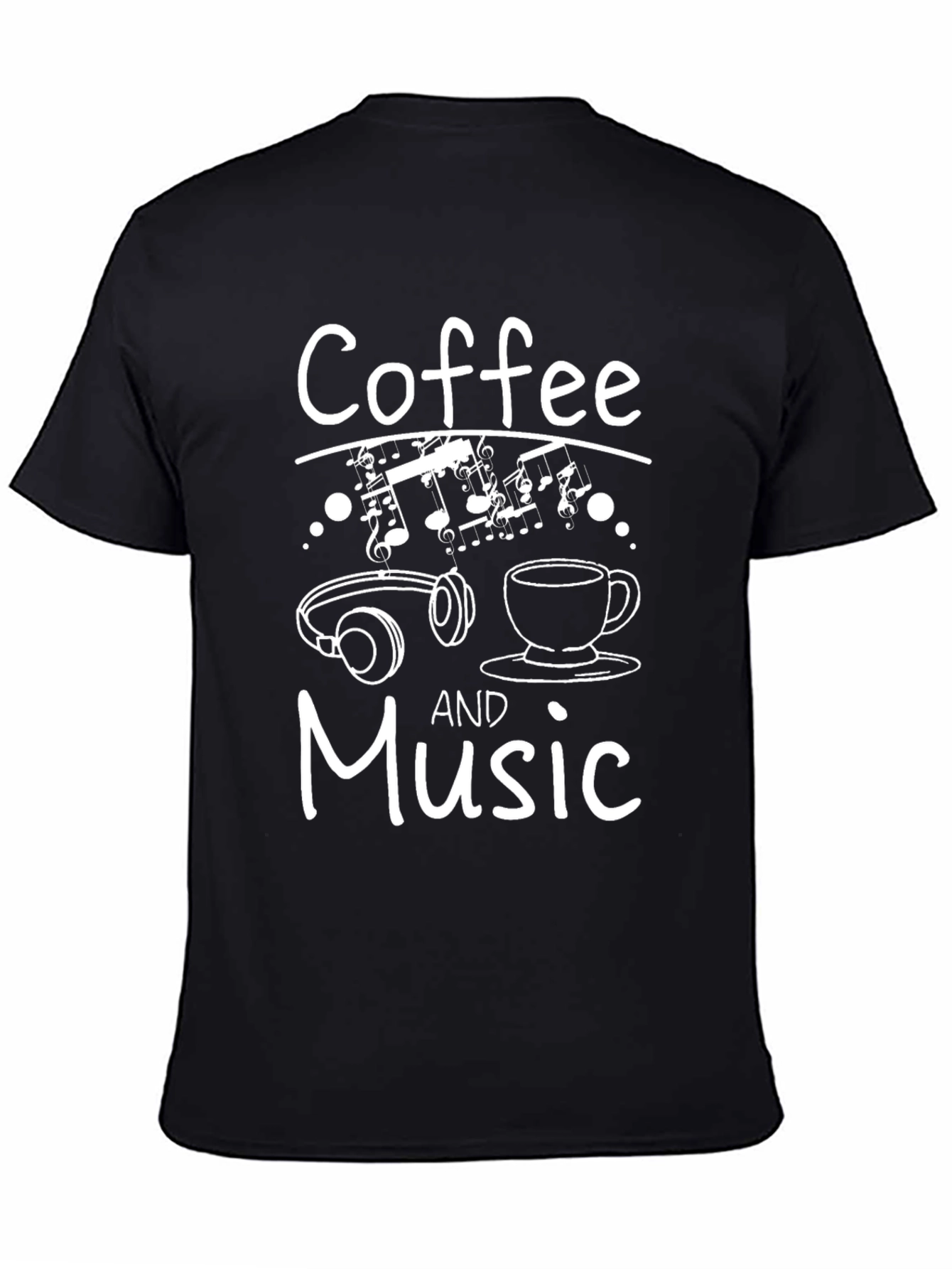 Coffee and Music Graphic Tee