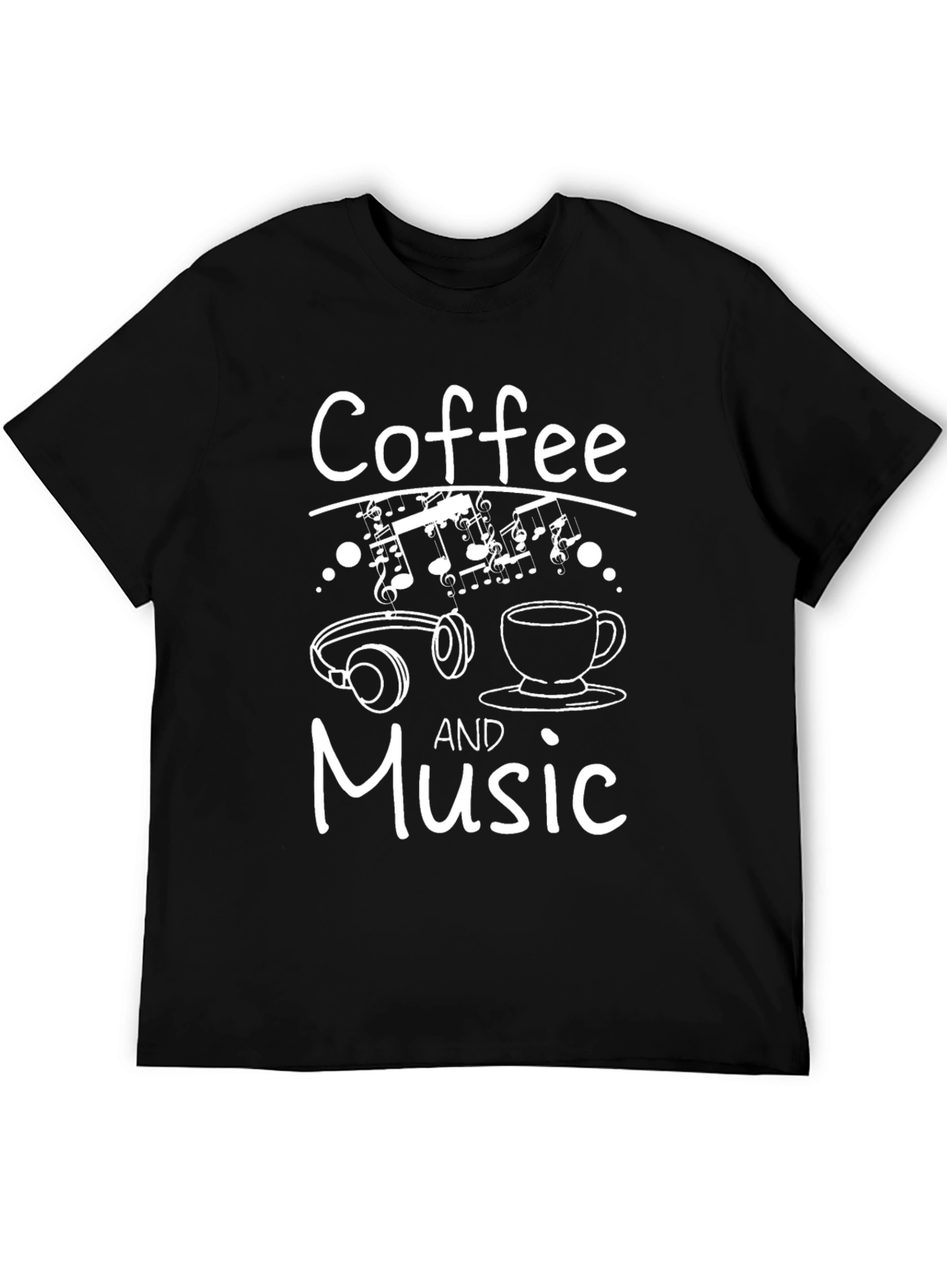 Coffee and Music Graphic Tee