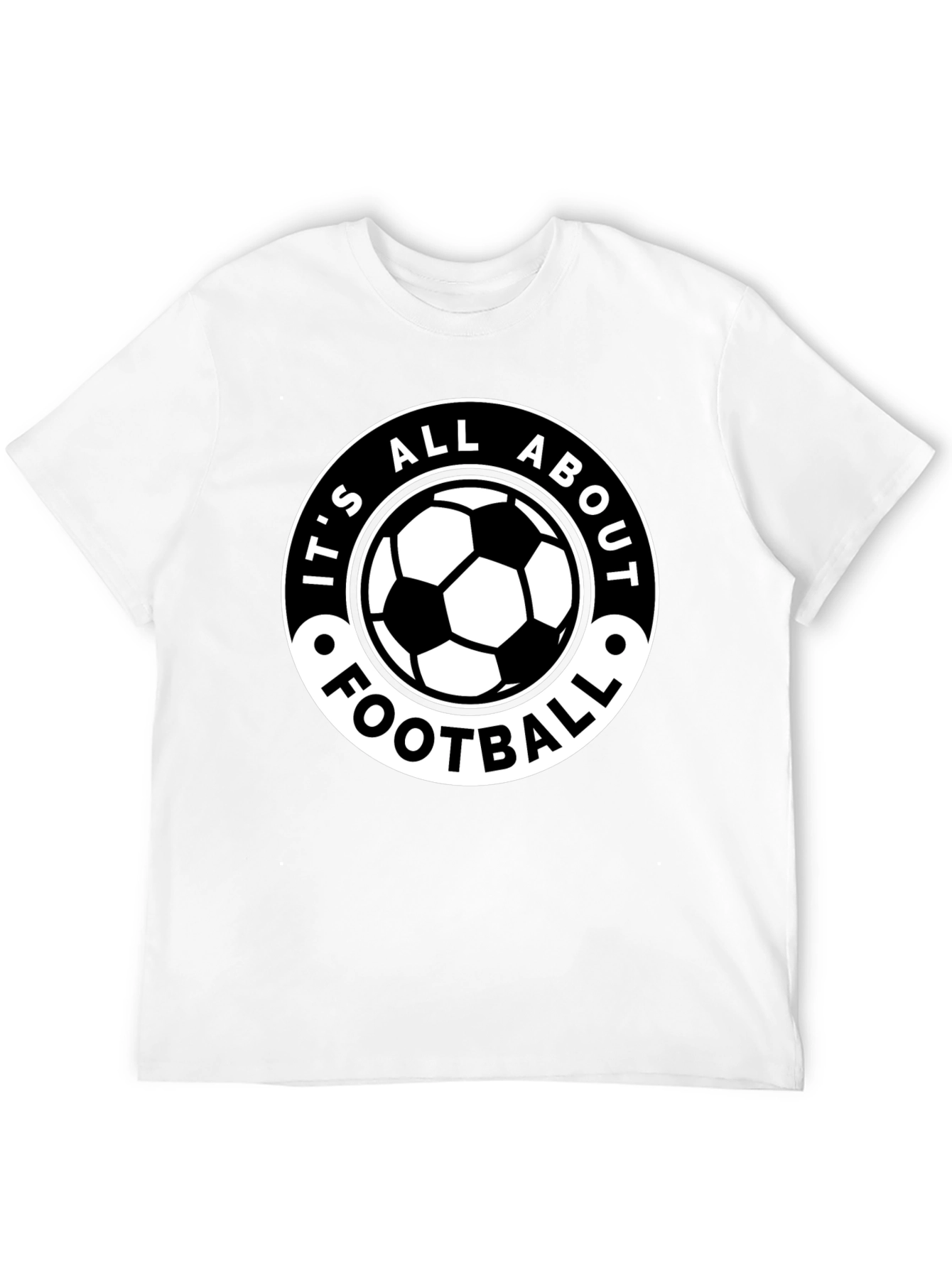 Its All About Football Black T-Shirt
