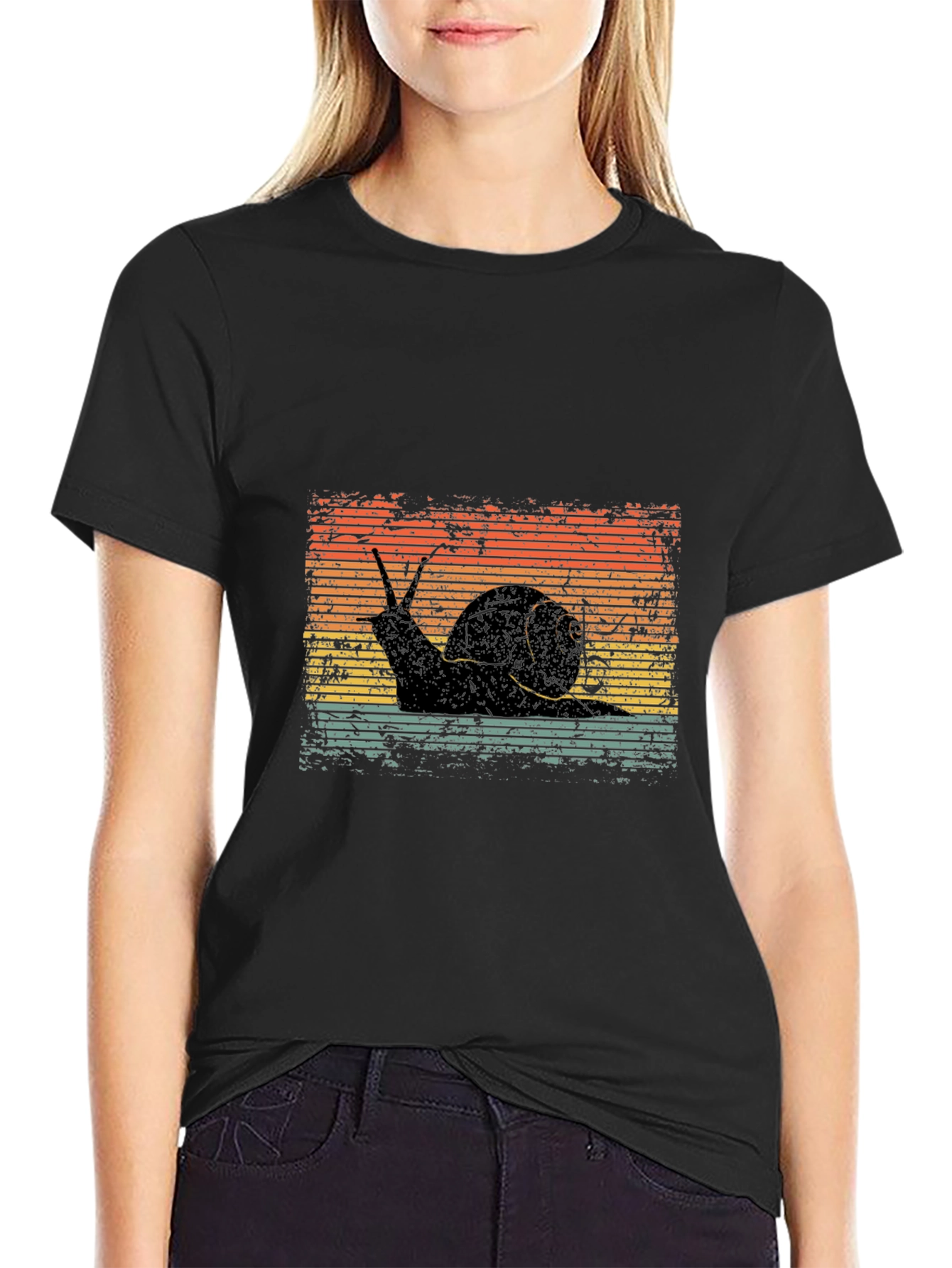 Retro Snail Graphic Tee - Unisex Soft Cotton Shirt