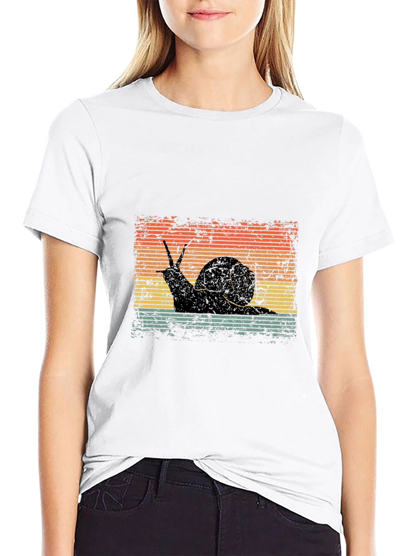 Retro Snail Graphic Tee - Unisex Soft Cotton Shirt
