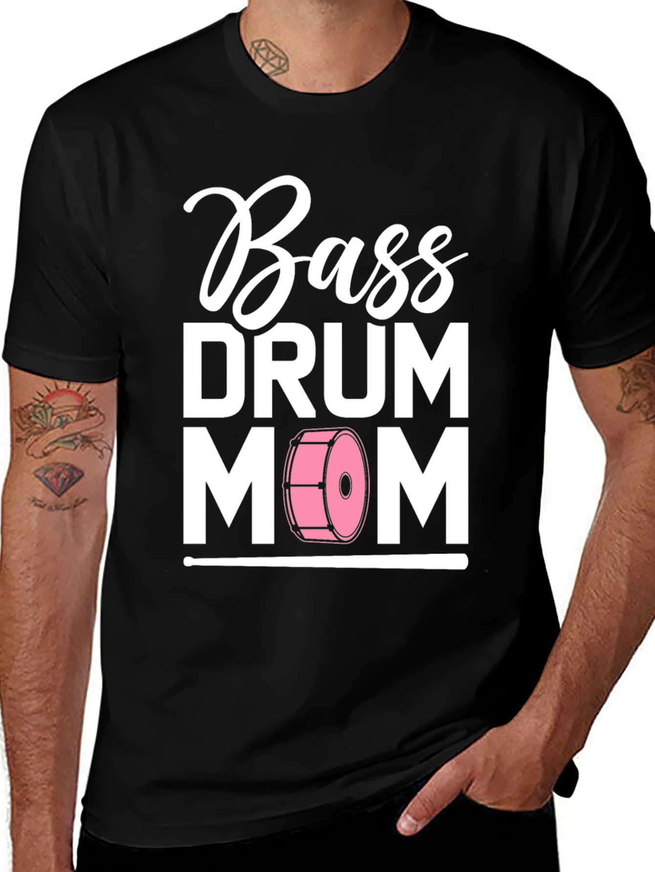 Bass Drum Mom T-Shirt - Music Lover Tee