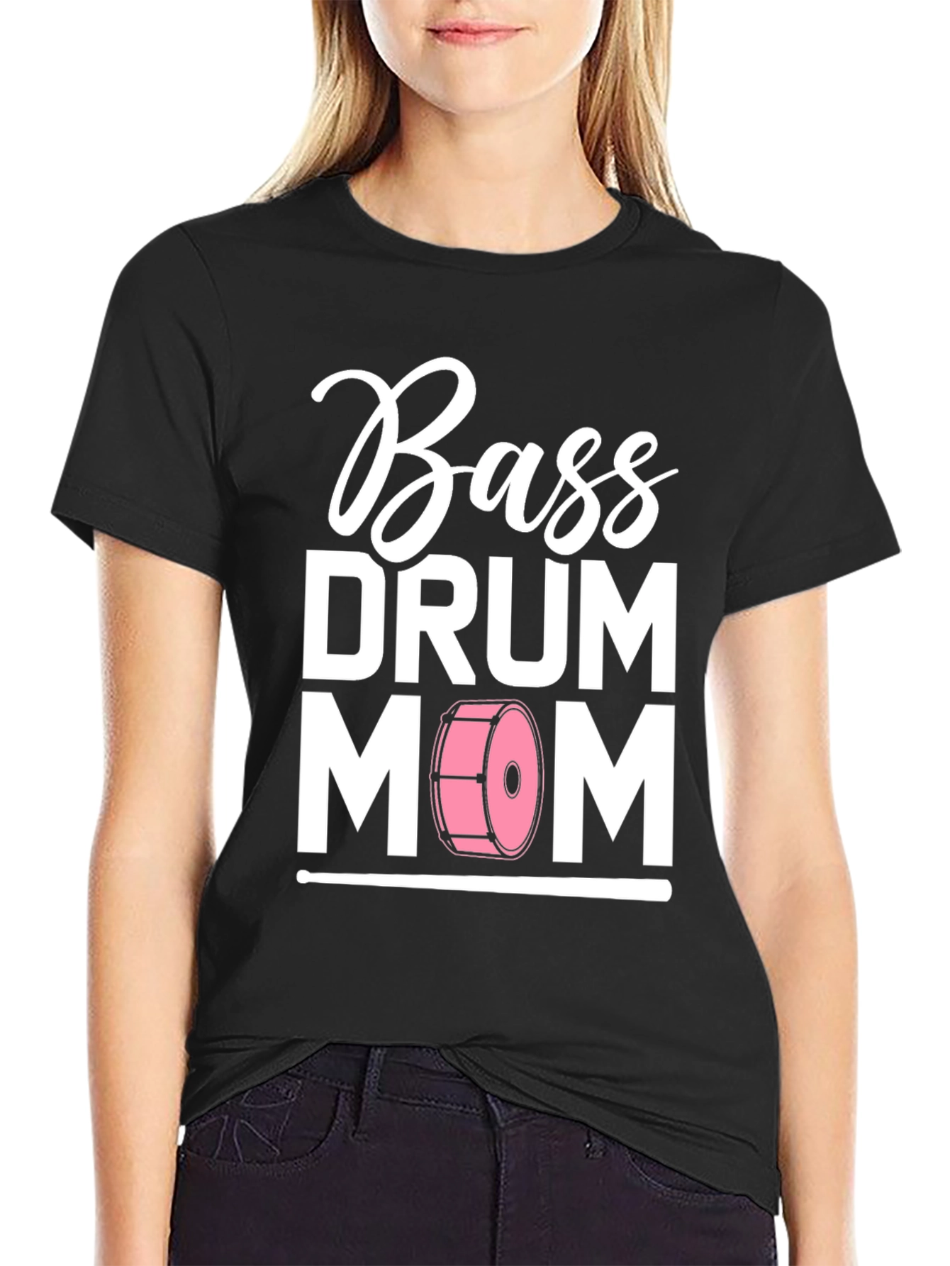 Bass Drum Mom T-Shirt - Music Lover Tee