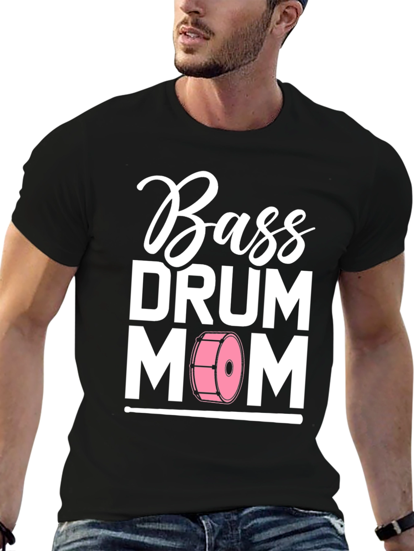 Bass Drum Mom T-Shirt - Music Lover Tee