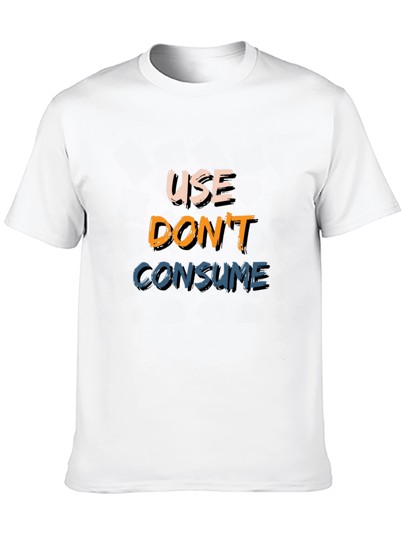 Use Dont Consume Black Graphic Tee