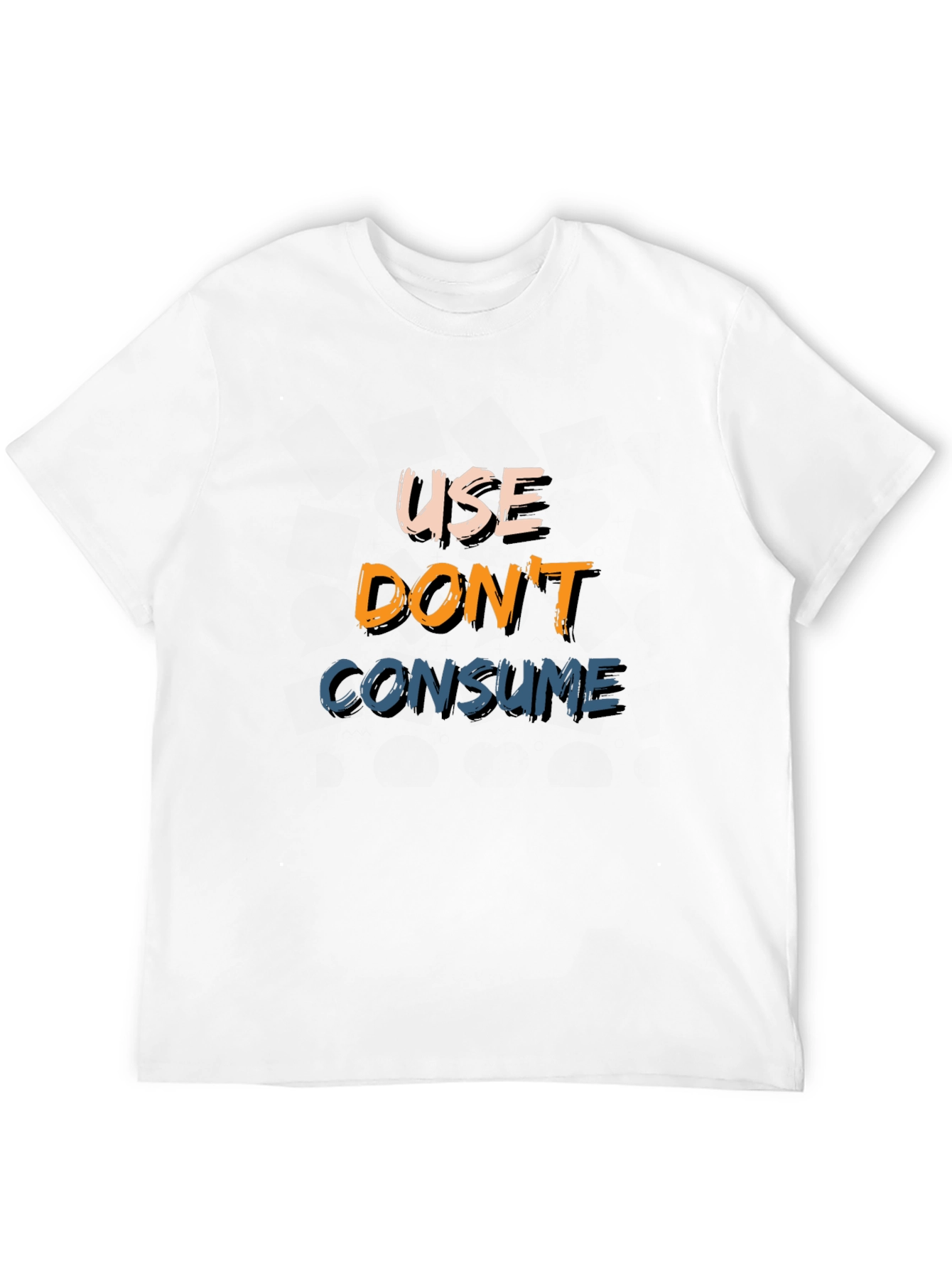 Use Dont Consume Black Graphic Tee