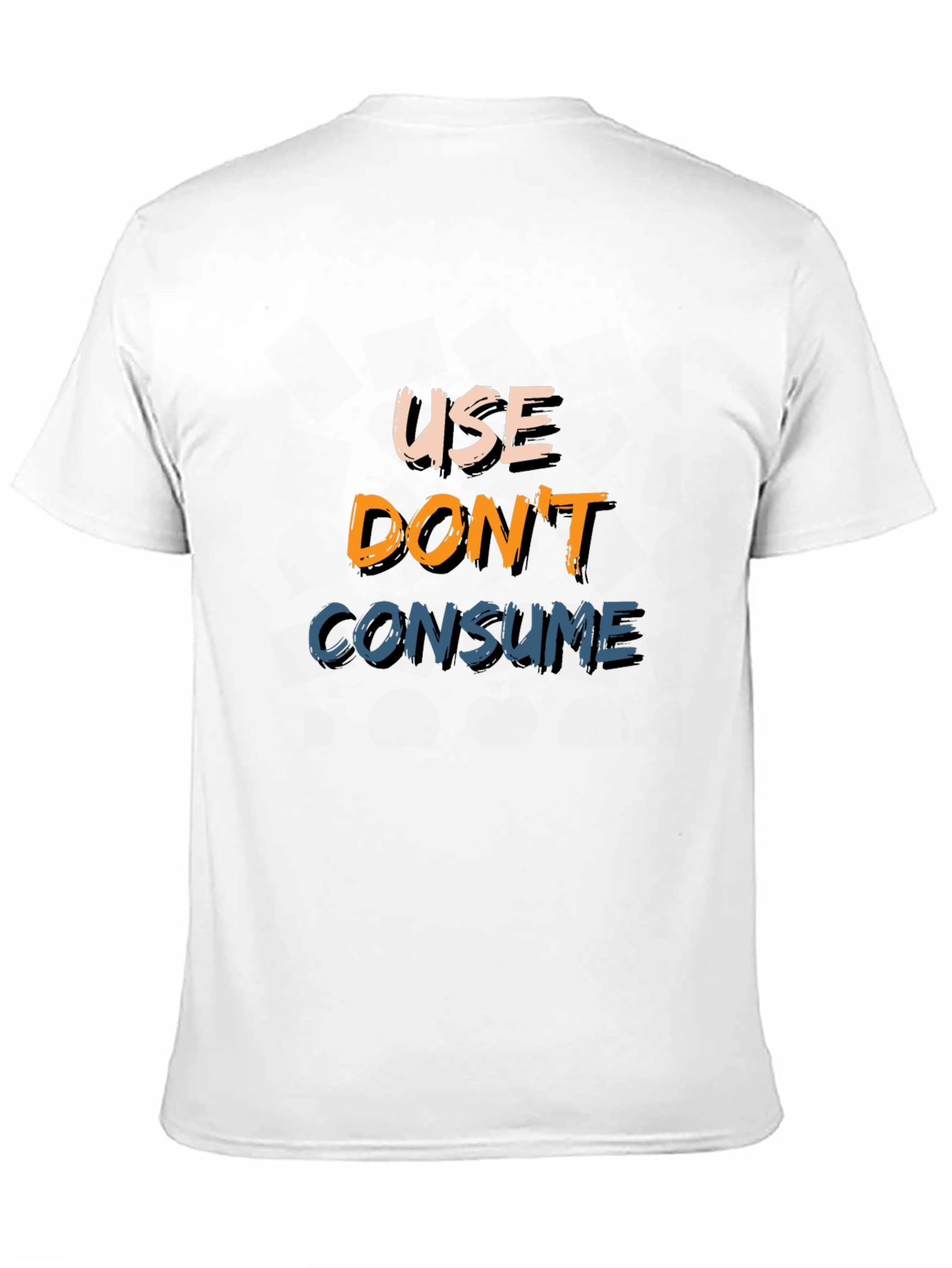 Use Dont Consume Black Graphic Tee