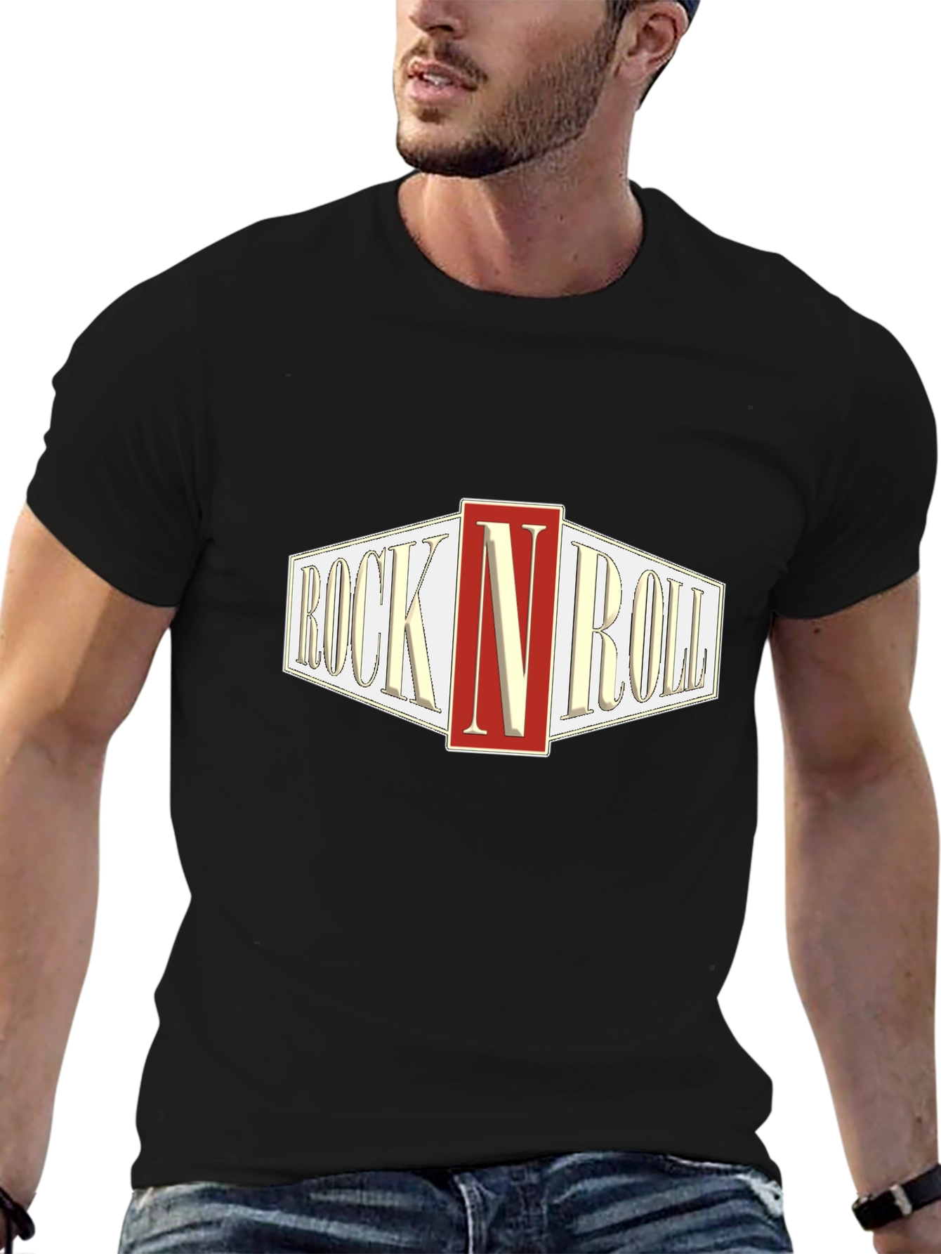 Rock N Roll Retro T-Shirt - Classic Music Tee