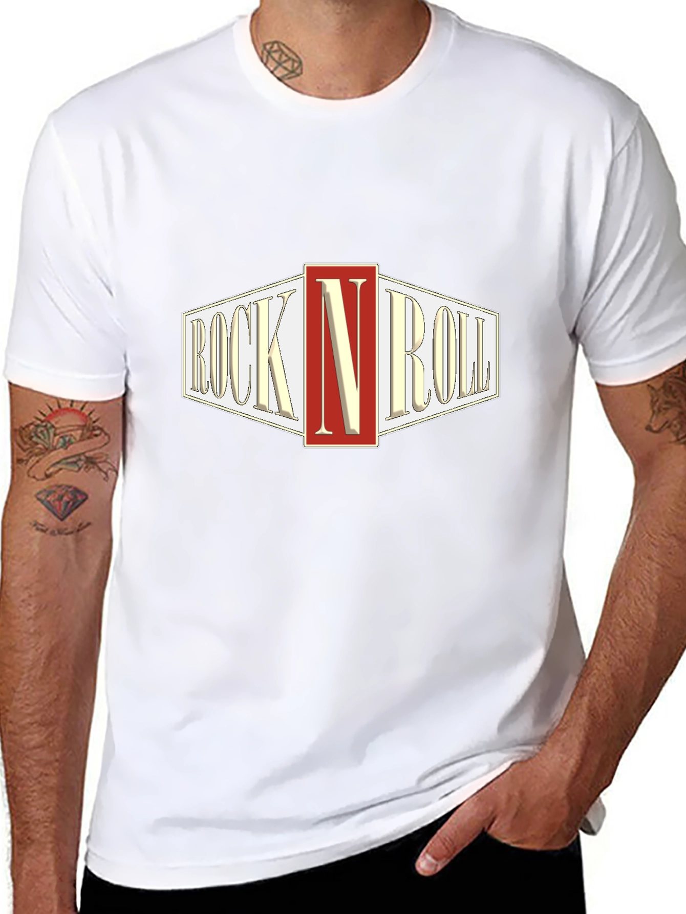 Rock N Roll Retro T-Shirt - Classic Music Tee