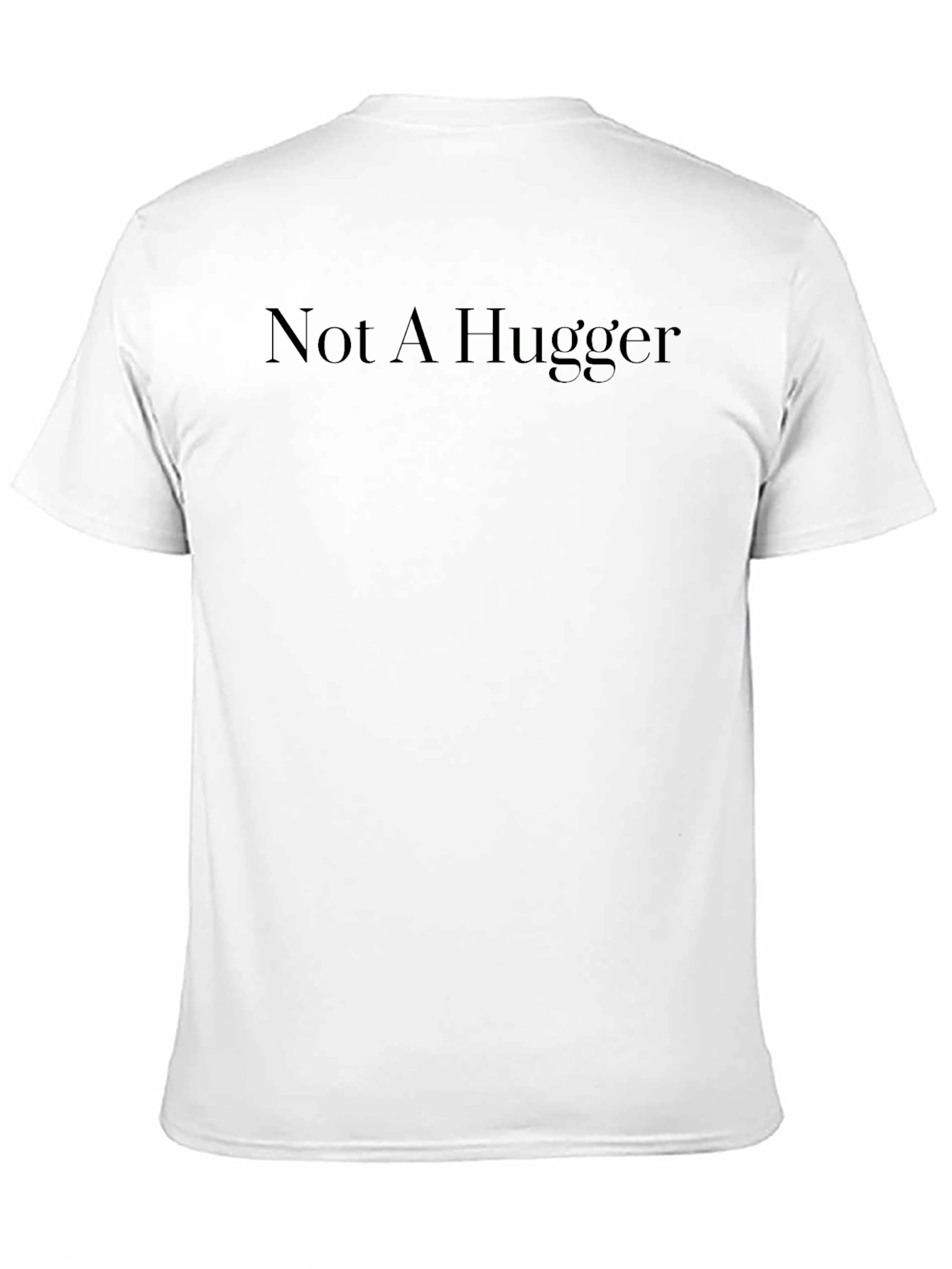Not A Hugger Graphic Tee - Black Casual T-Shirt