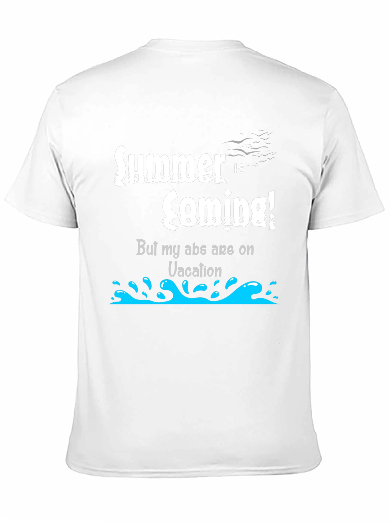 Summer Abs Vacation T-Shirt Funny Gym Tee