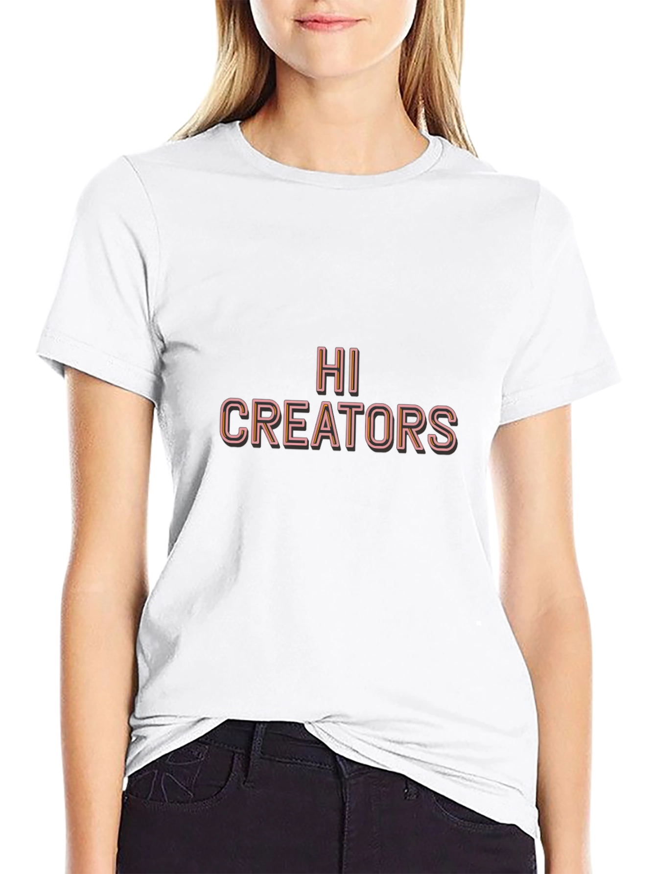 Hi Creators Black Graphic Tee