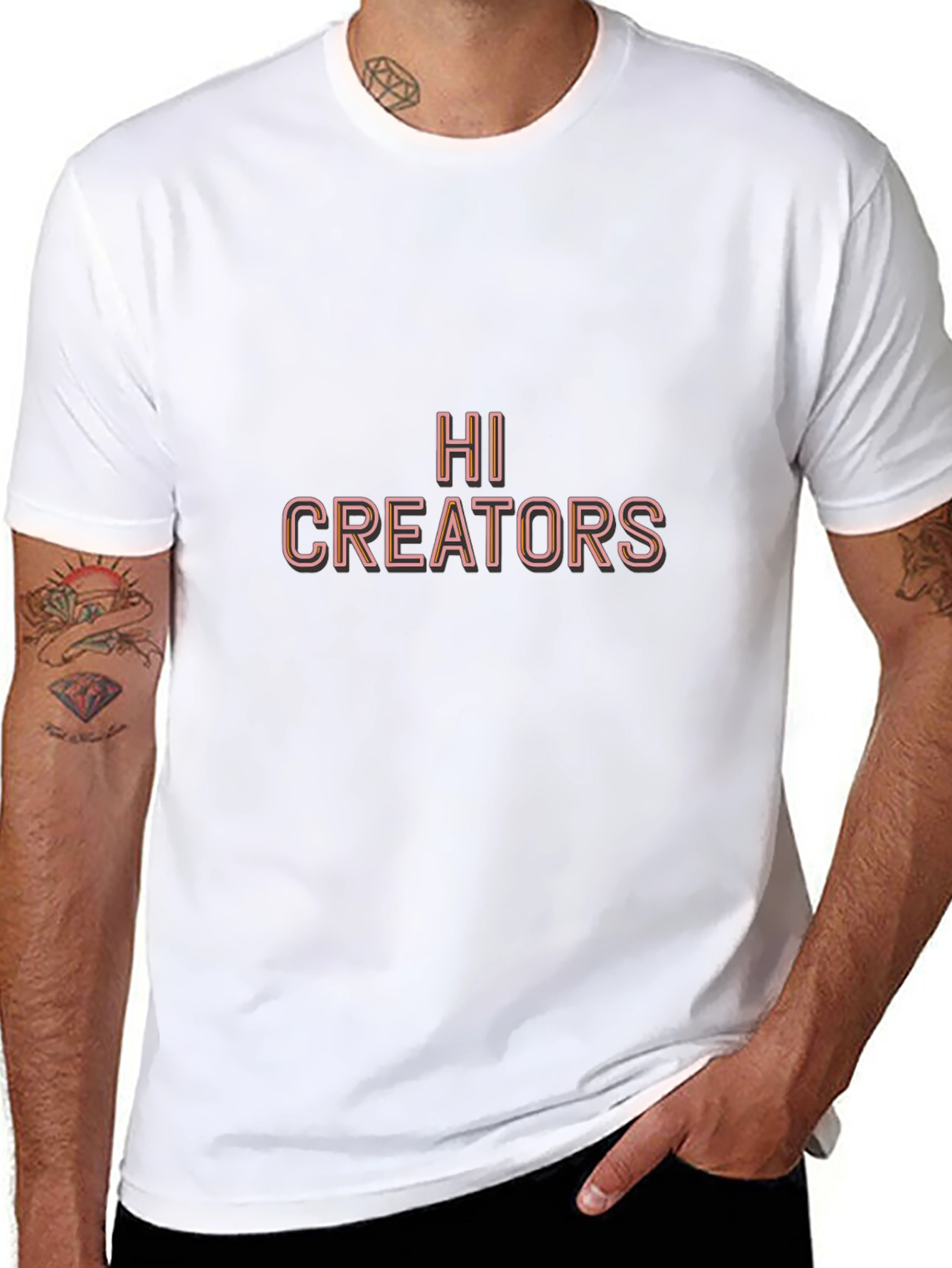Hi Creators Black Graphic Tee