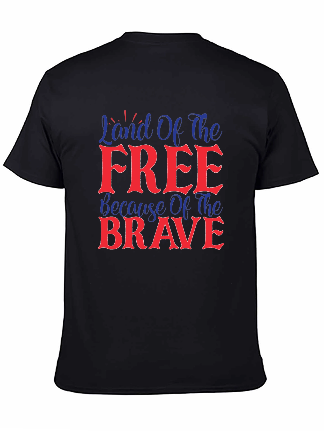 Land Of The Free Patriotic Graphic T-Shirt