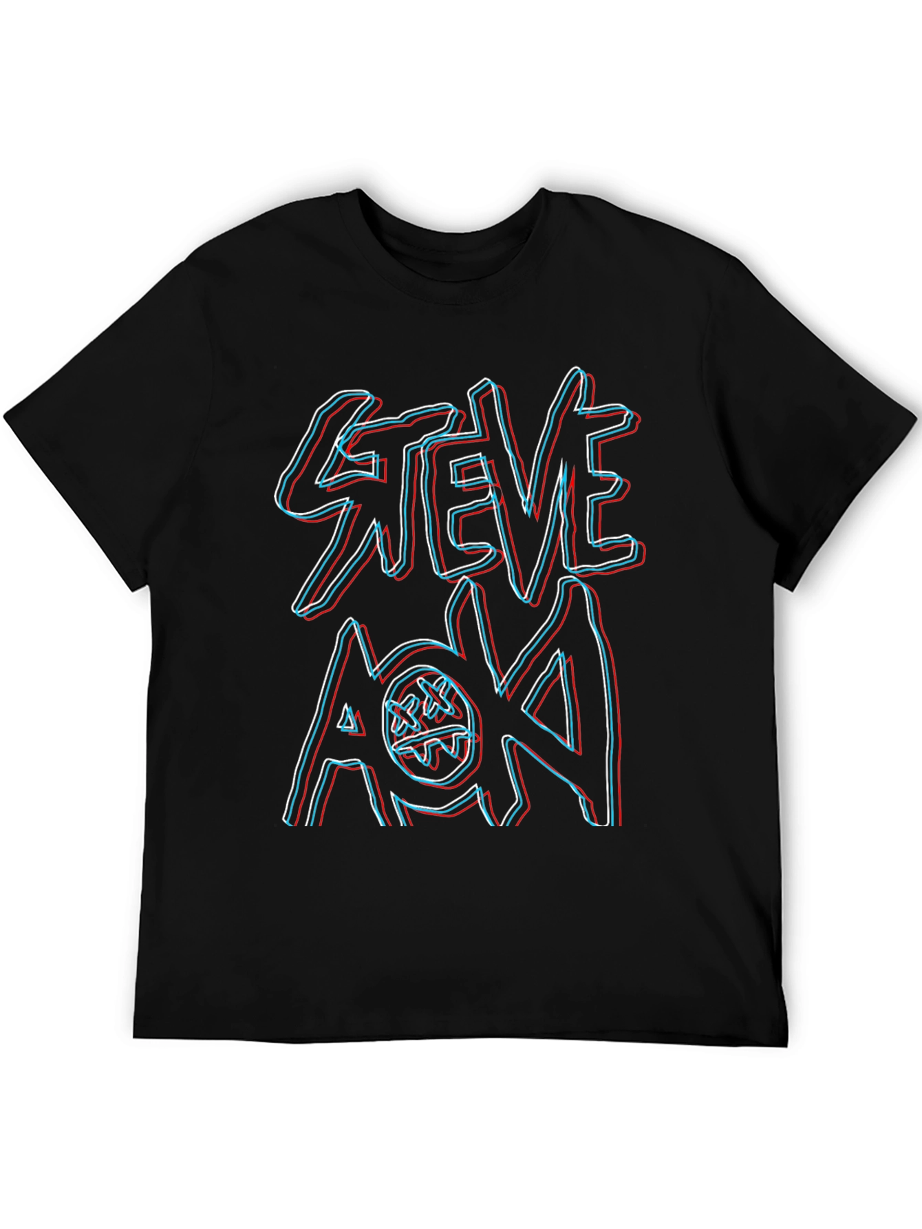 Steve Aoki Graphic Print Black T-Shirt