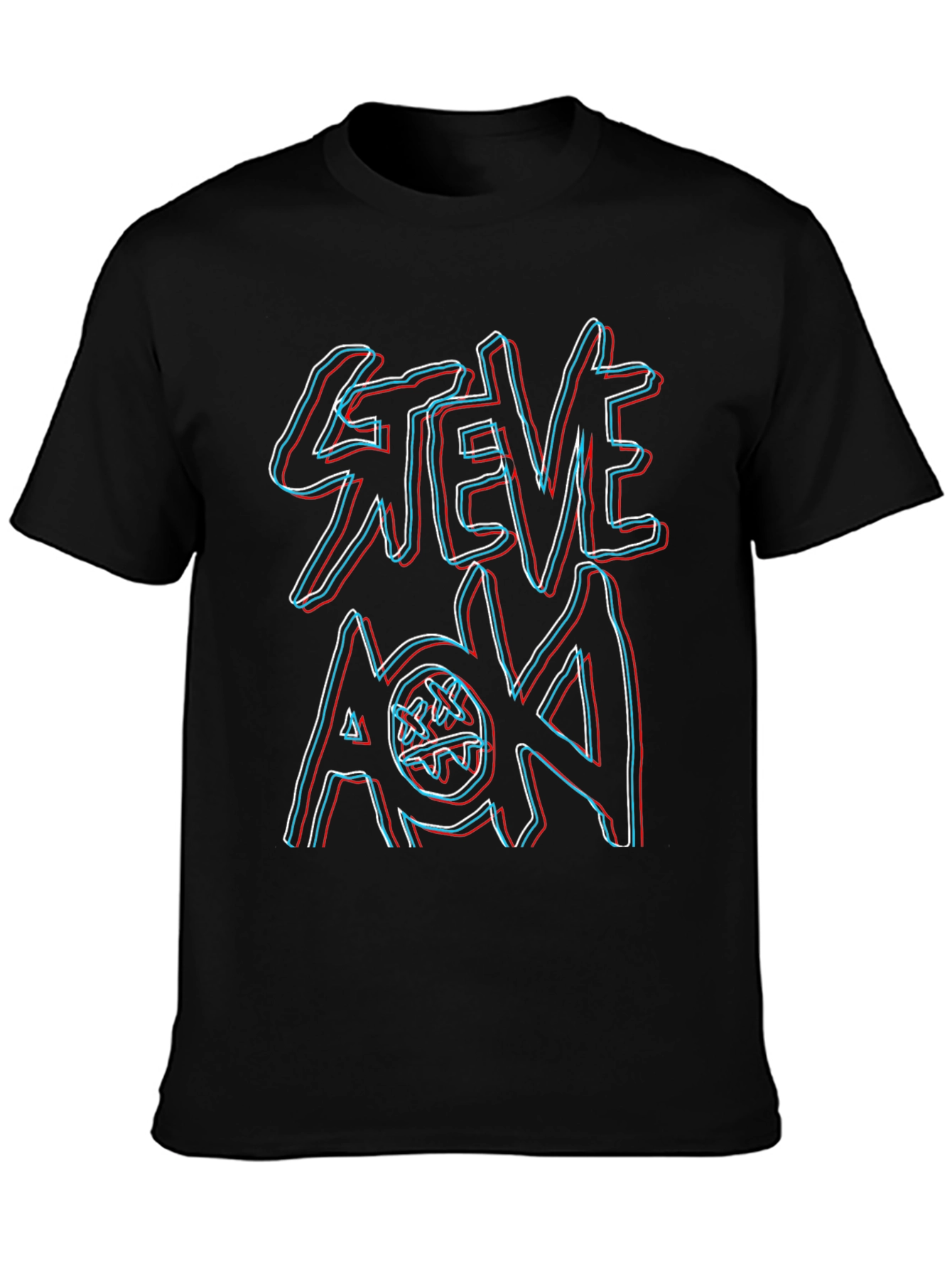 Steve Aoki Graphic Print Black T-Shirt