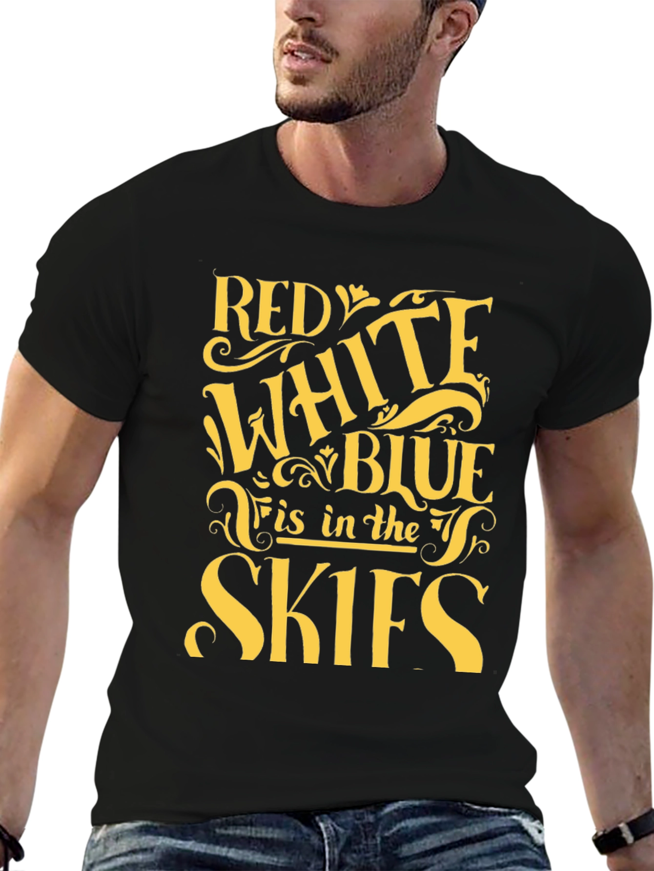 Red White & Blue Skies T-Shirt