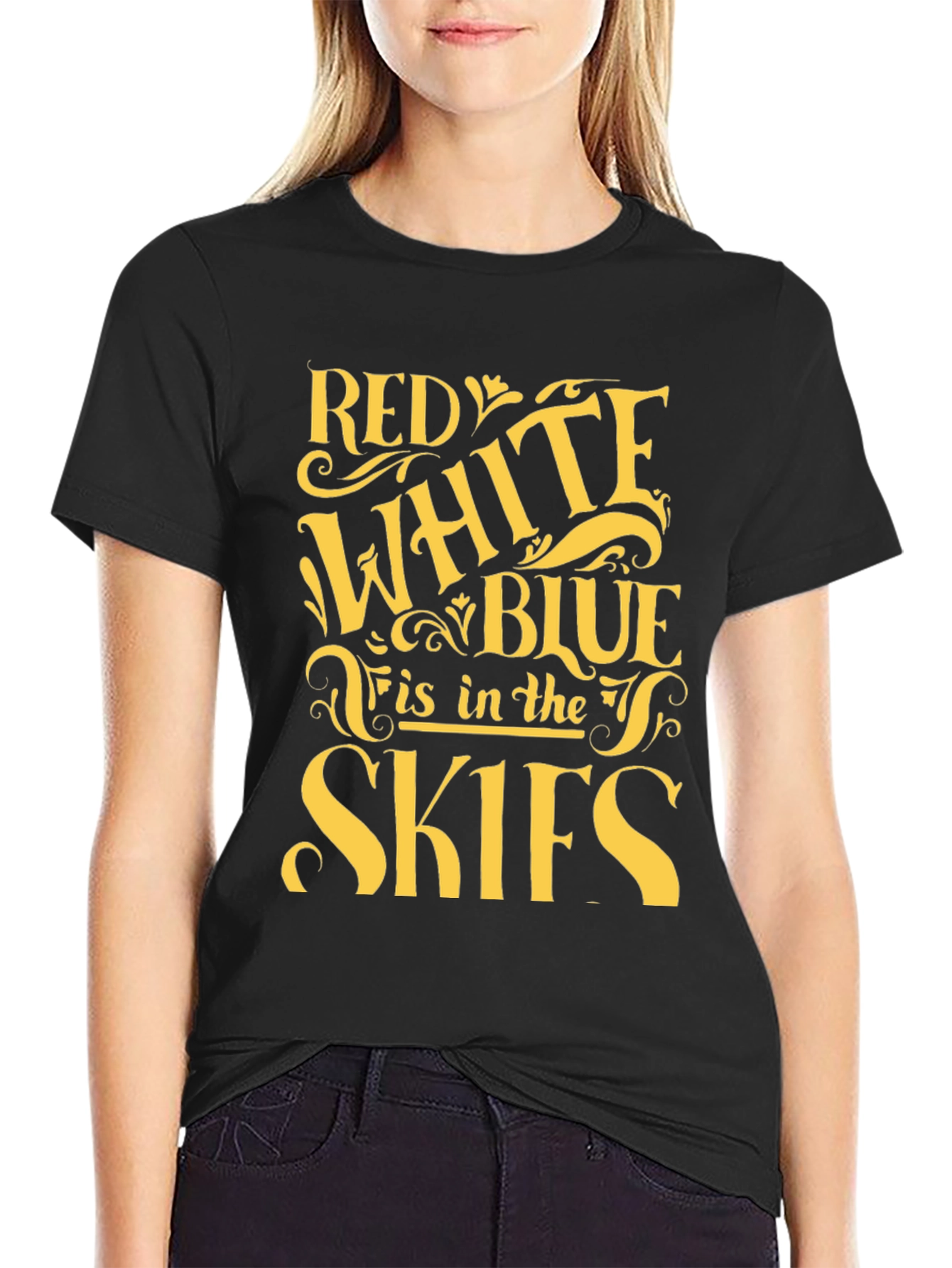 Red White & Blue Skies T-Shirt
