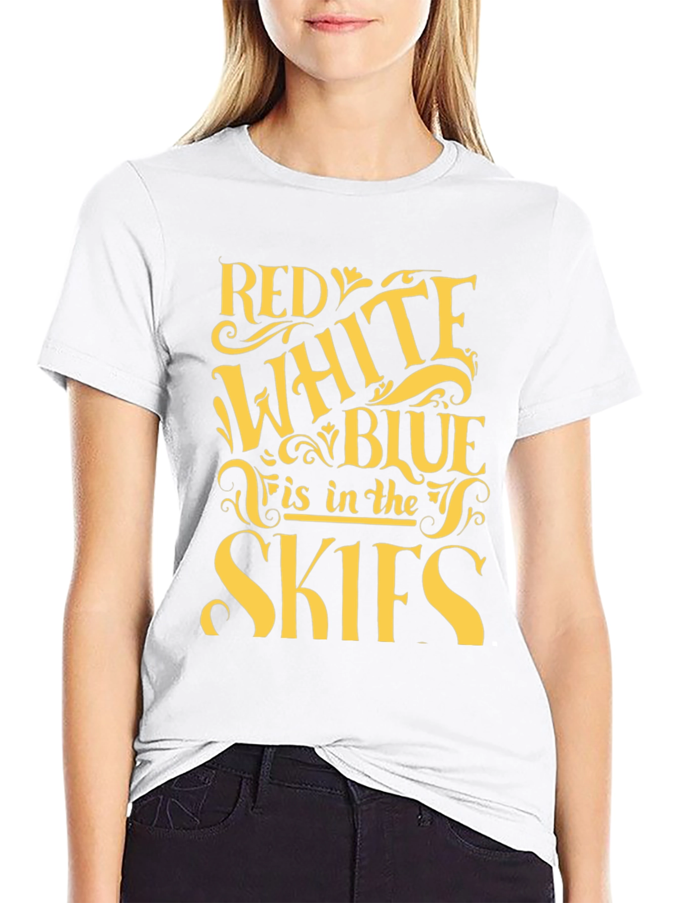 Red White & Blue Skies T-Shirt