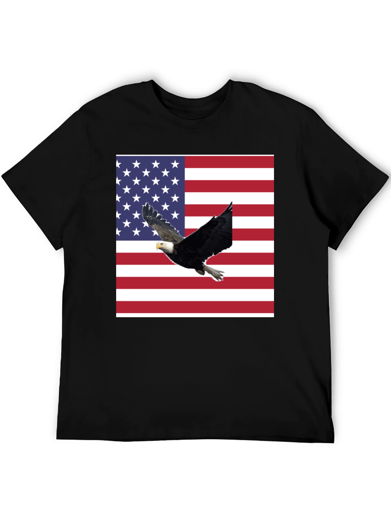American Flag Eagle Graphic T-Shirt