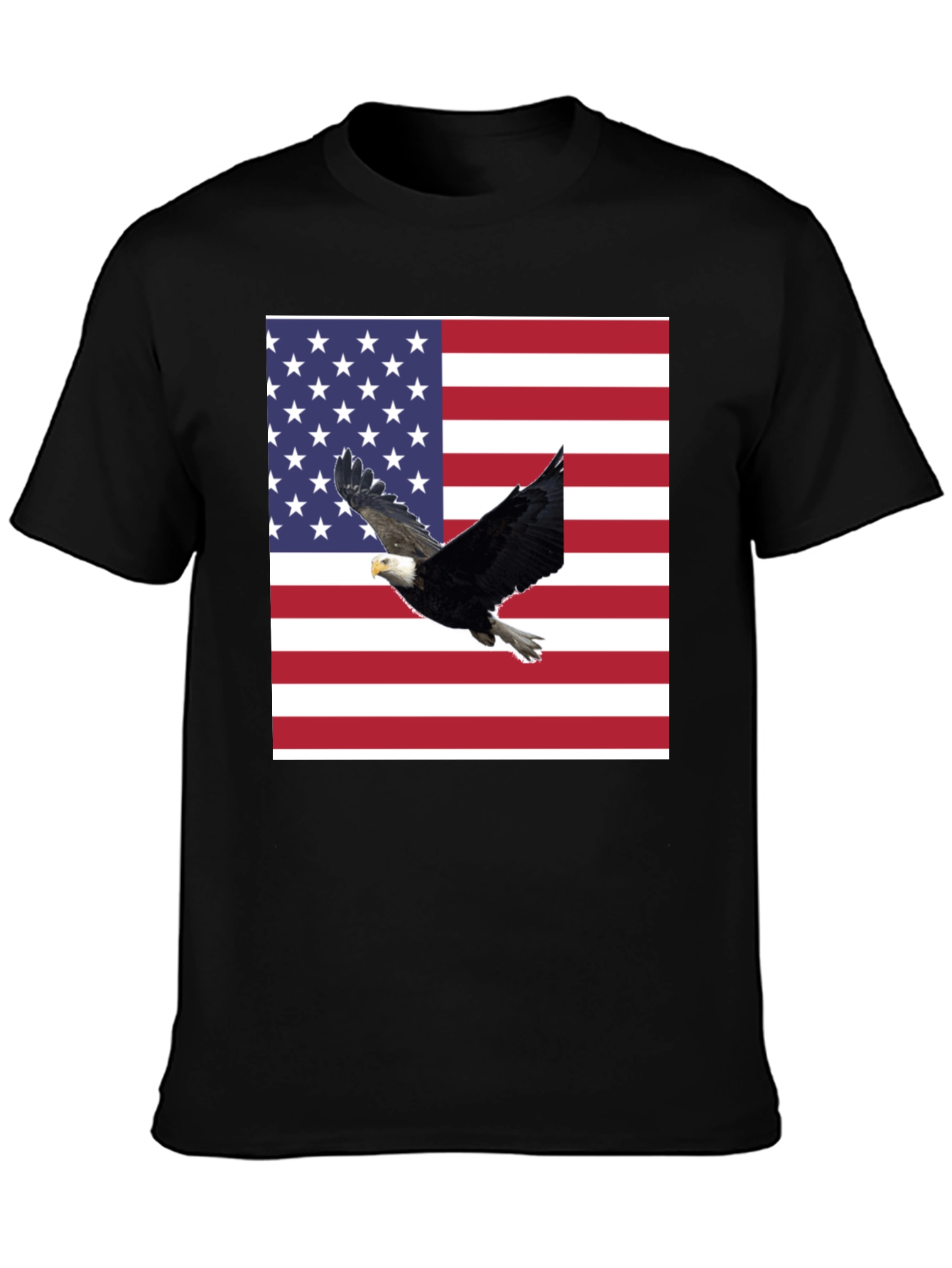 American Flag Eagle Graphic T-Shirt