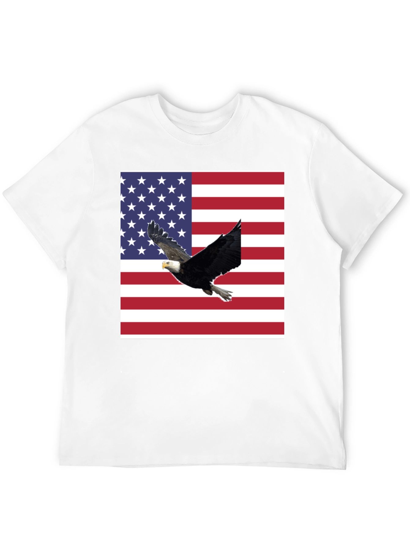 American Flag Eagle Graphic T-Shirt
