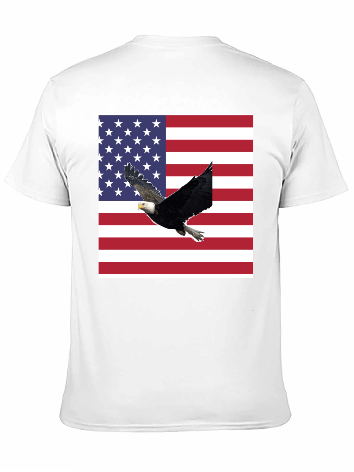 American Flag Eagle Graphic T-Shirt