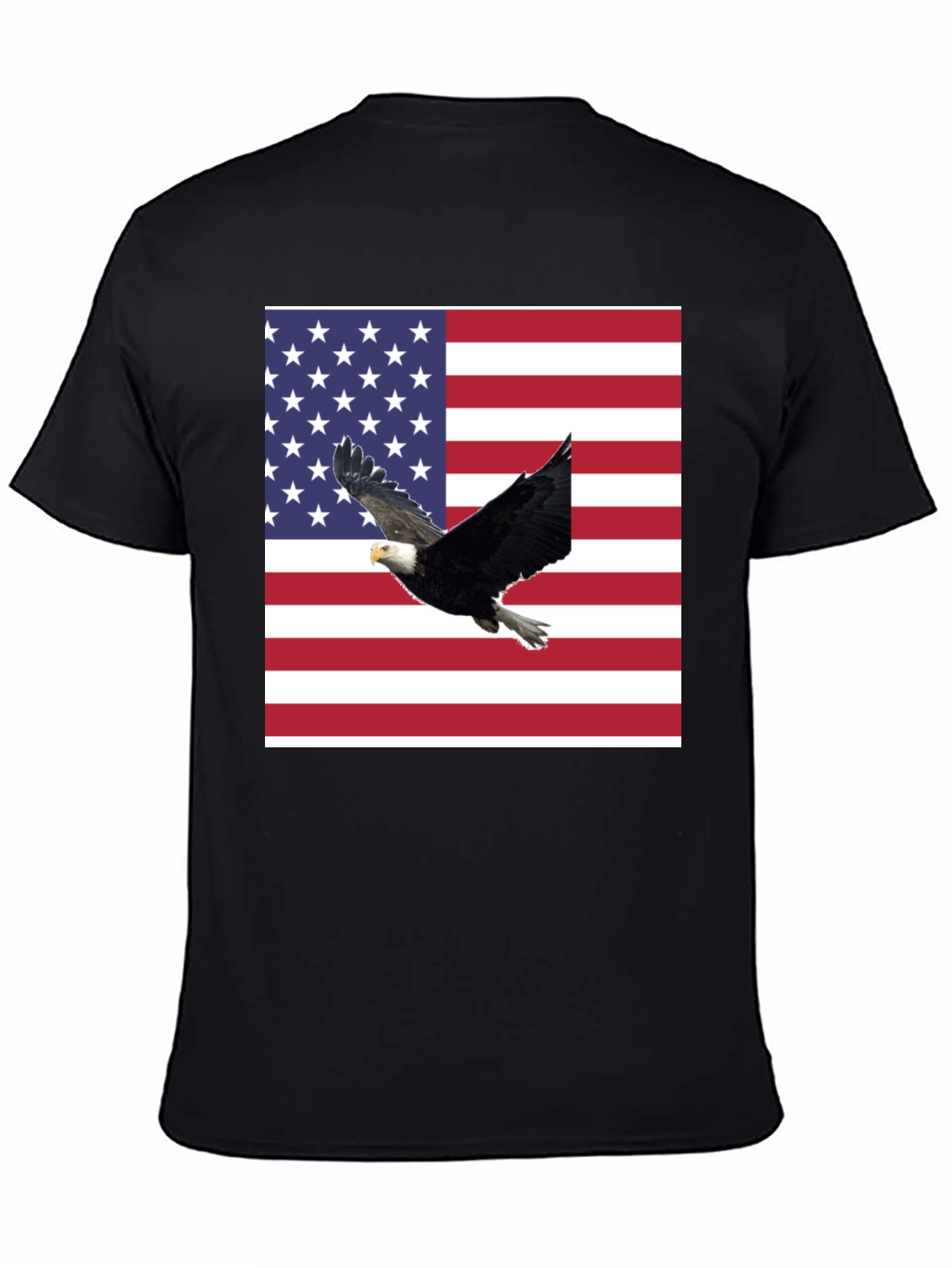 American Flag Eagle Graphic T-Shirt