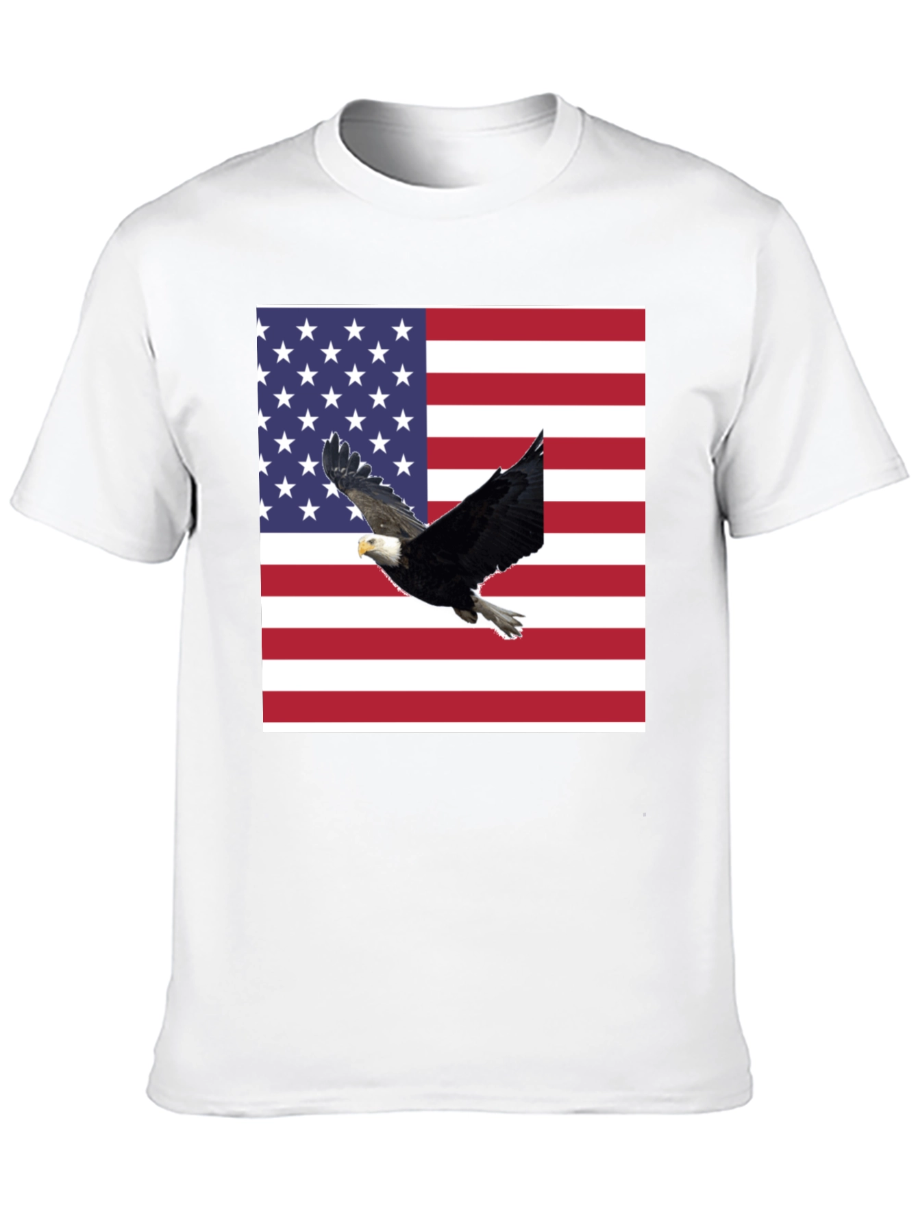 American Flag Eagle Graphic T-Shirt