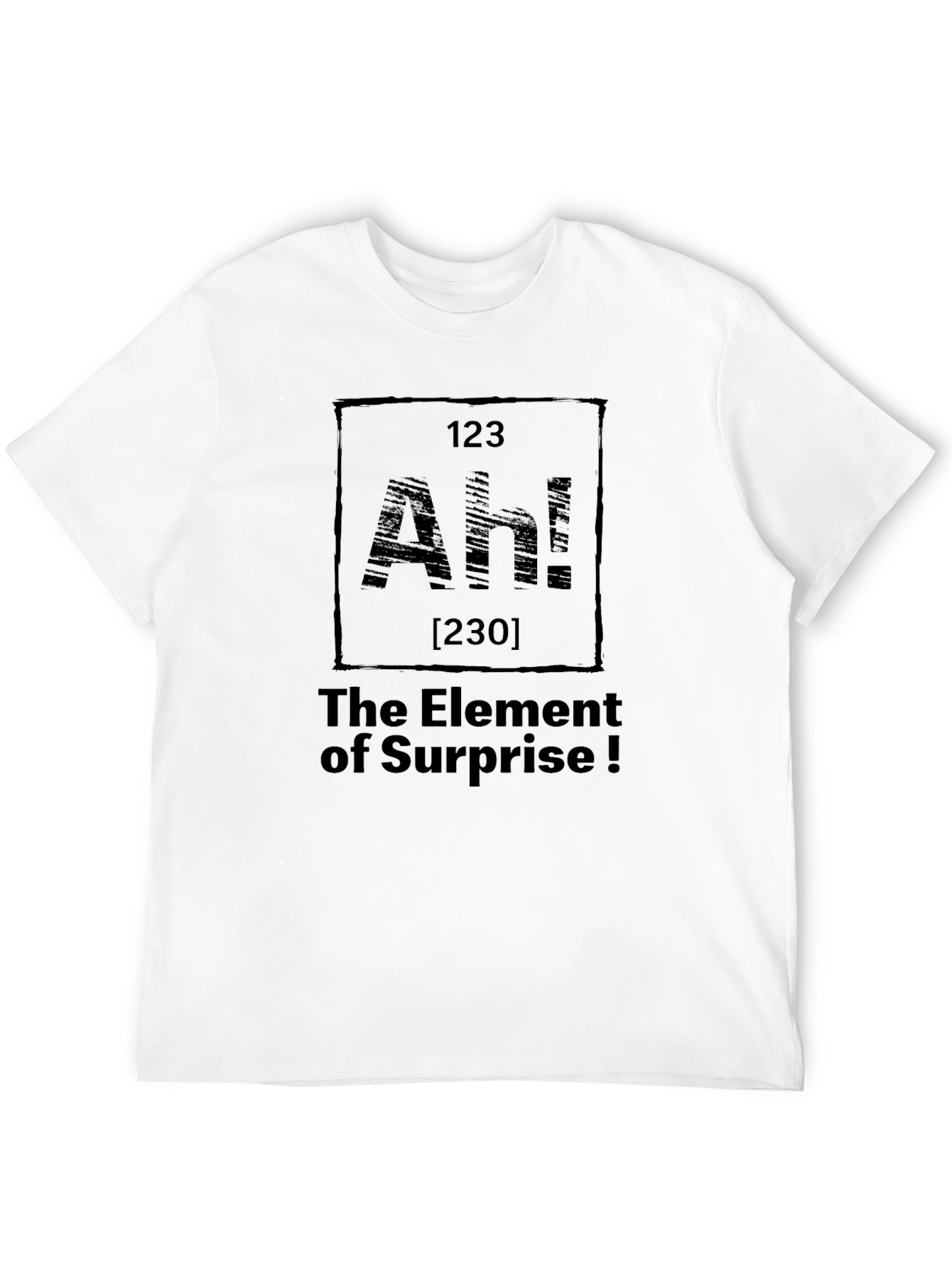The Element of Surprise Black Graphic T-Shirt