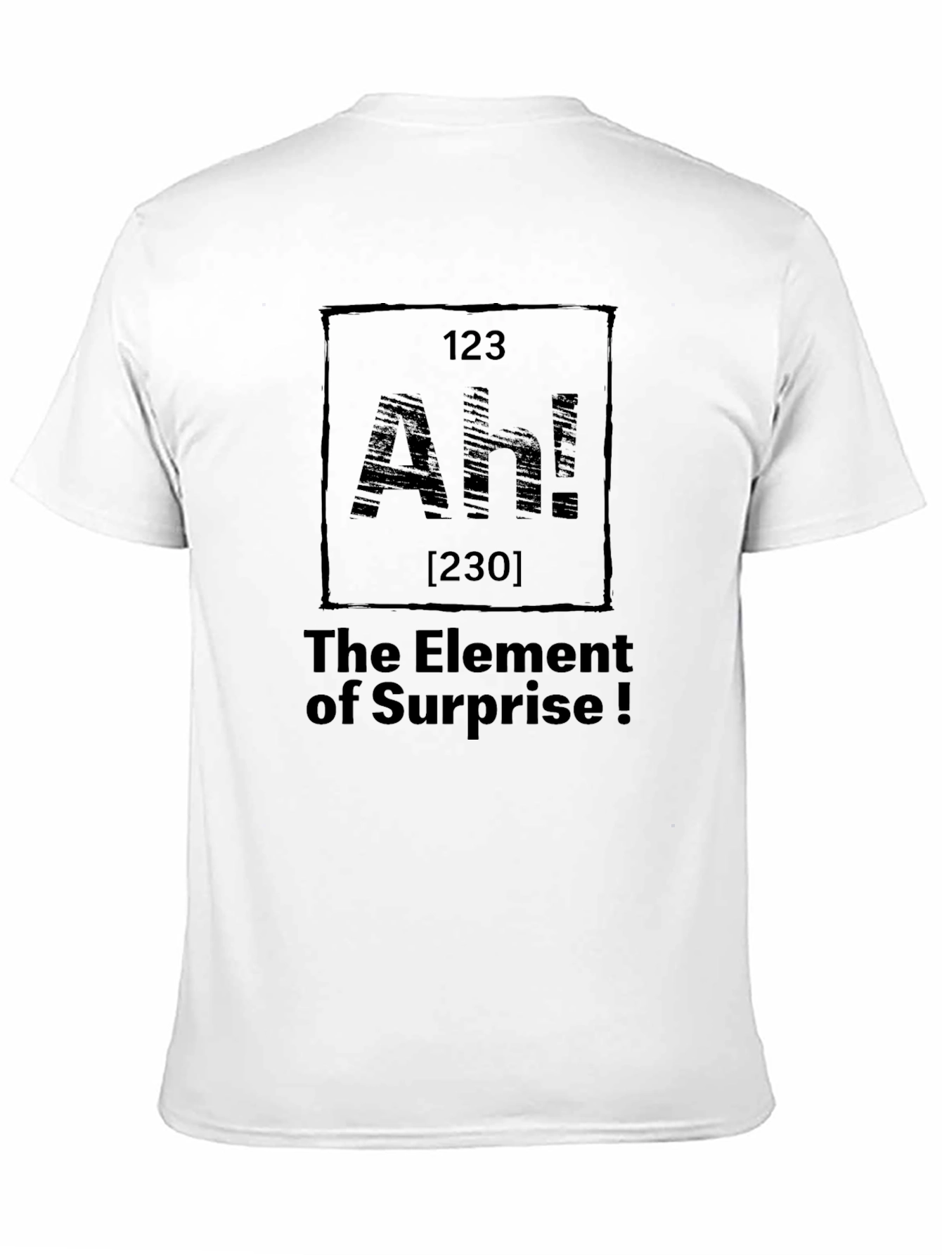 The Element of Surprise Black Graphic T-Shirt