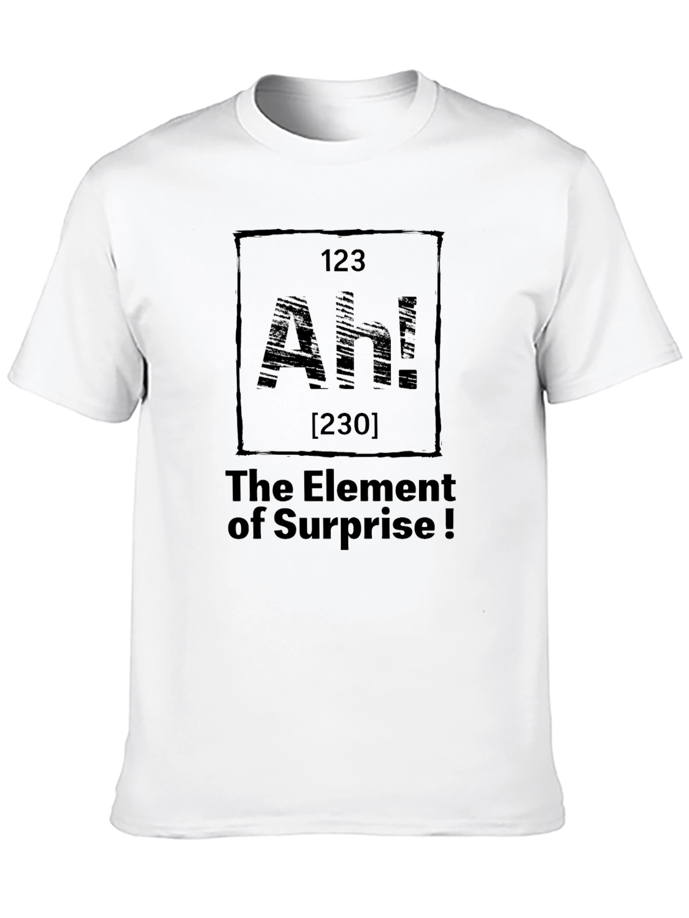 The Element of Surprise Black Graphic T-Shirt