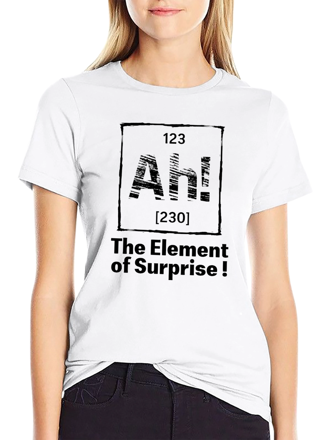 The Element of Surprise Black Graphic T-Shirt