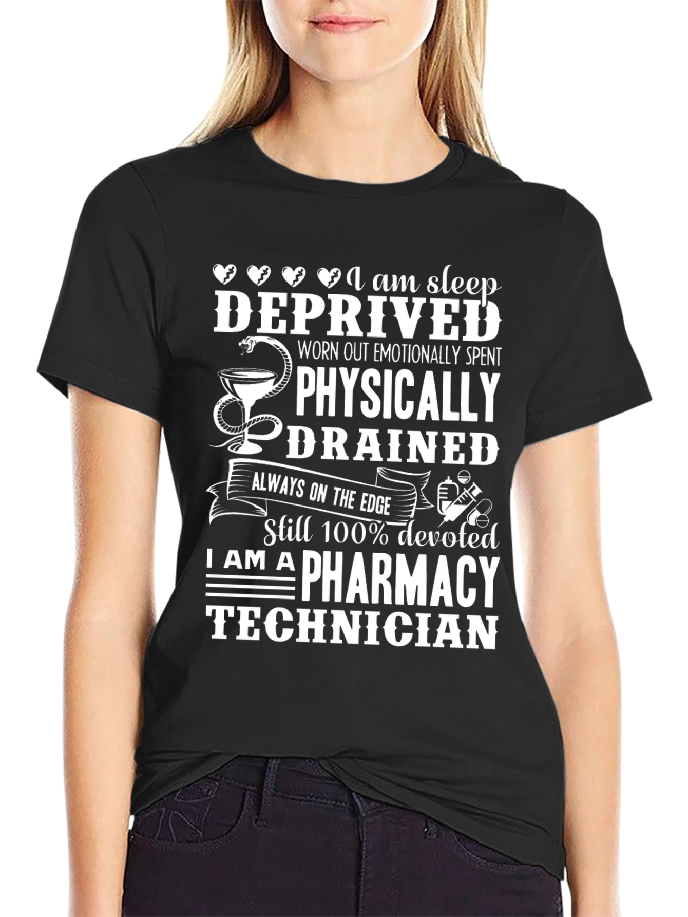 Pharmacy Technician Sleep Deprived T-Shirt