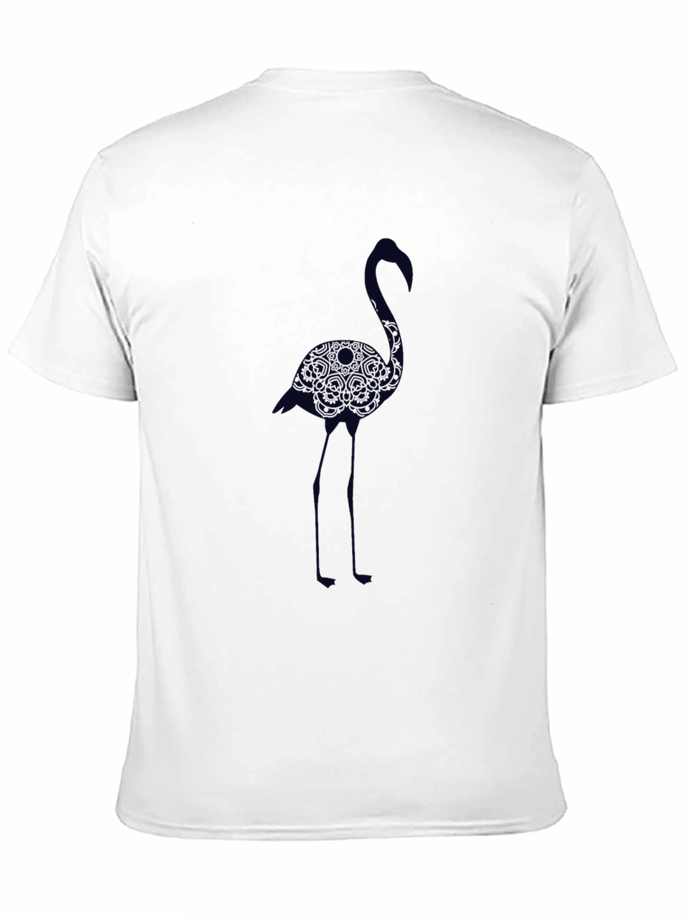 Mens Black Flamingo Graphic Tee