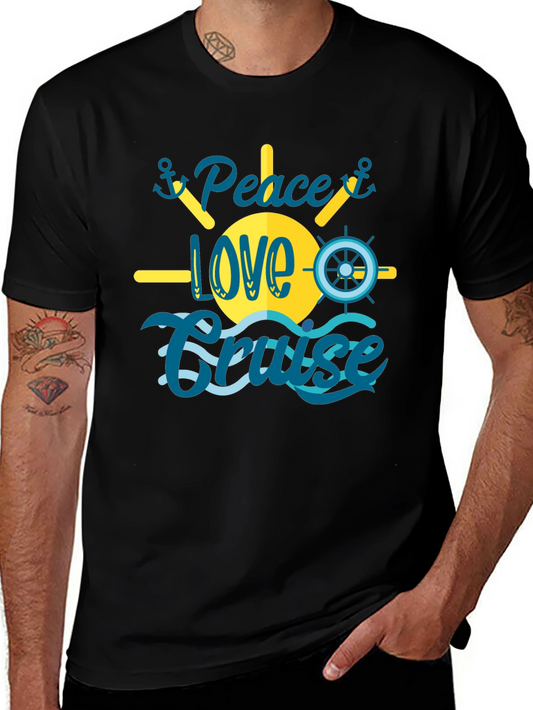Peace Love Cruise T-Shirt - Summer Vacation Tee