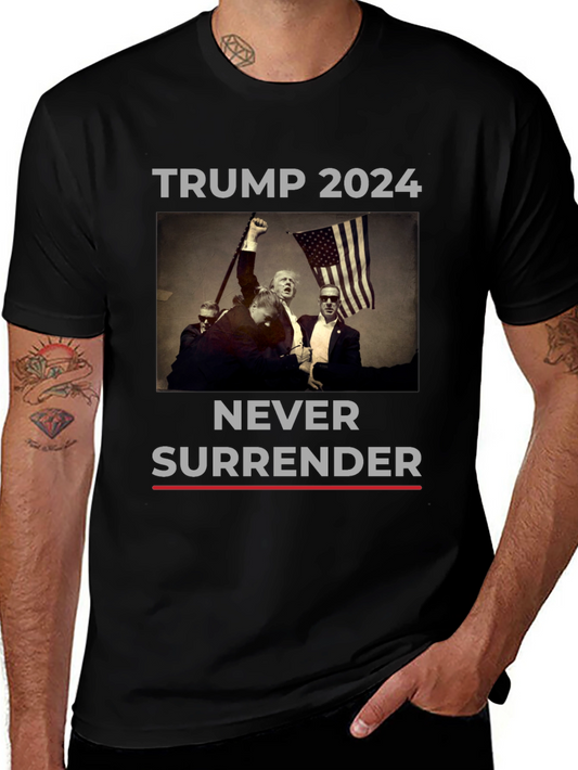 Trump 2024 Never Surrender T-Shirt