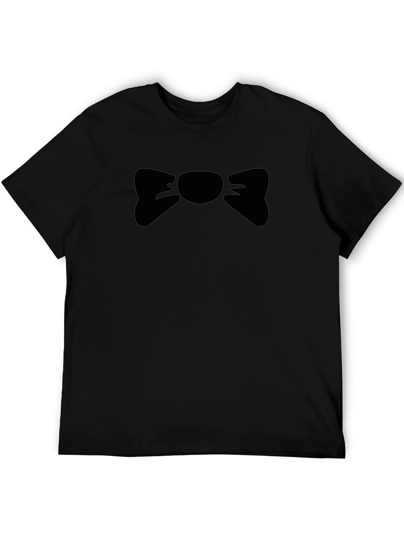 Bow Tie Graphic Black T-Shirt