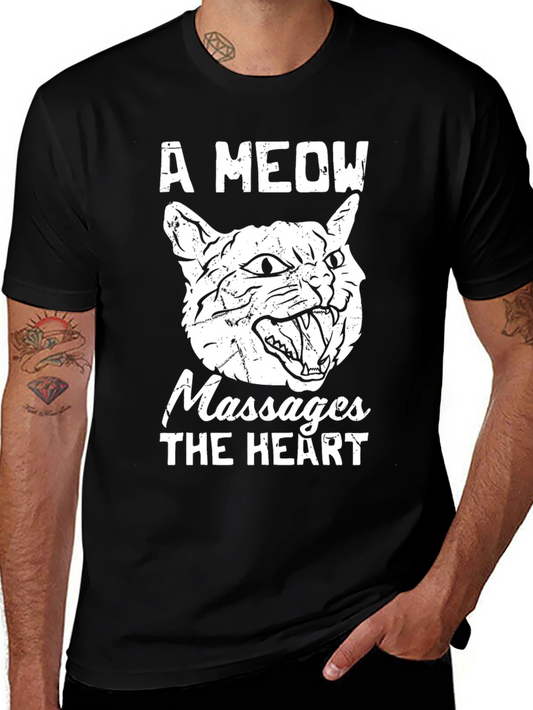 A Meow Massages The Heart Graphic T-Shirt